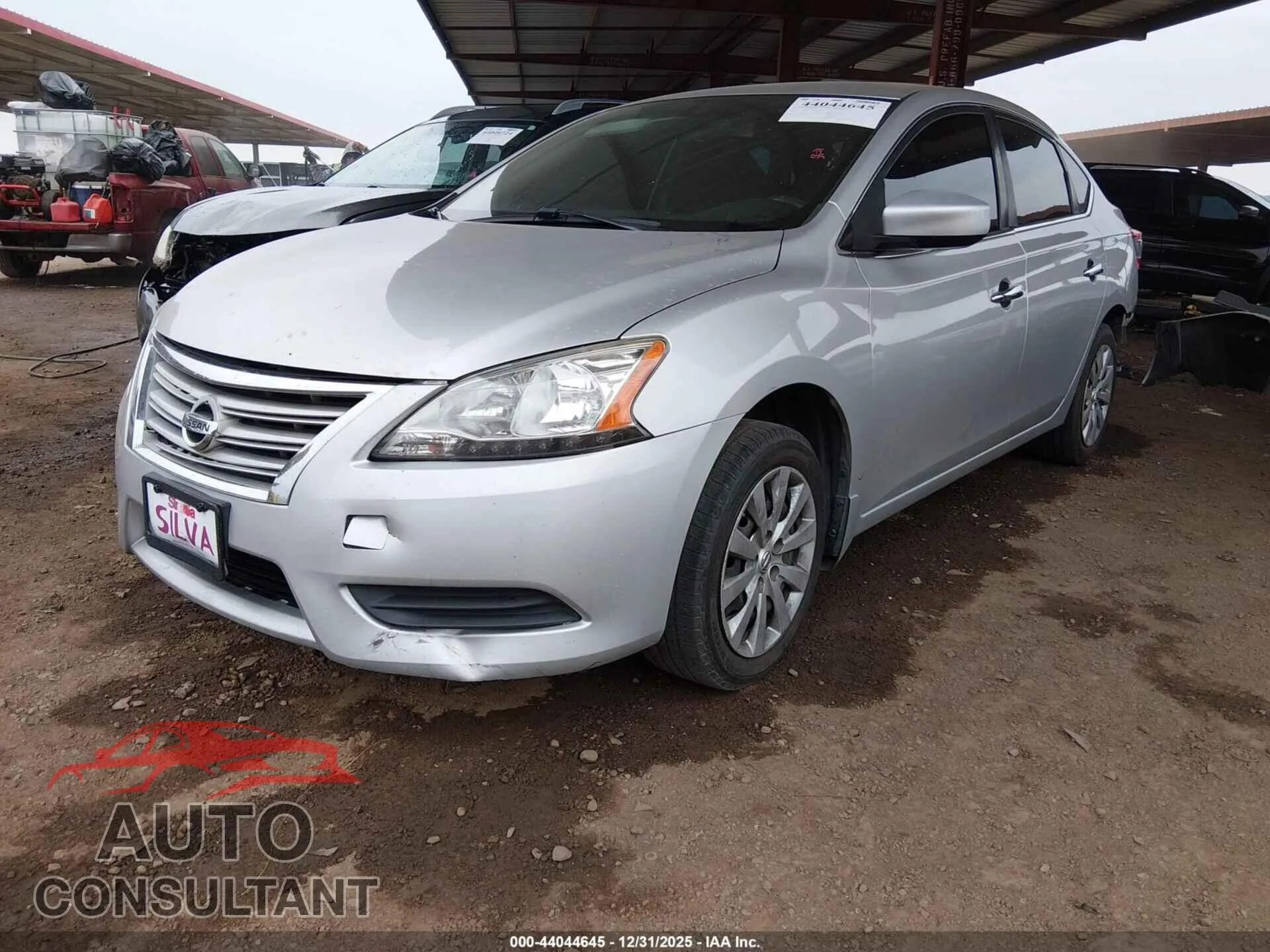 2014 NISSAN SENTRA Damaged VIN 3N1AB7AP8EL686398 – rear exterior