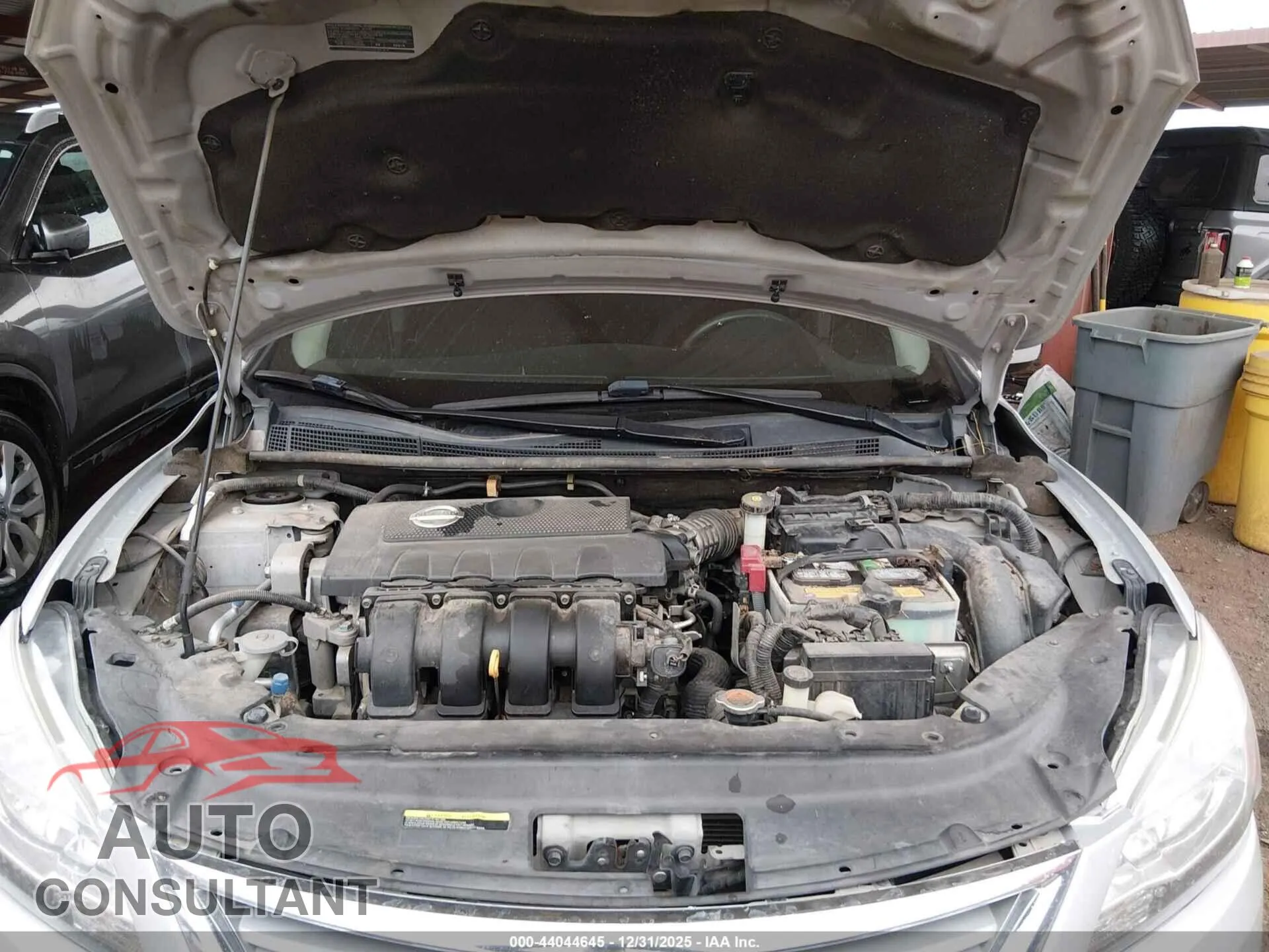 2014 NISSAN SENTRA Damaged VIN 3N1AB7AP8EL686398 – odometer reading