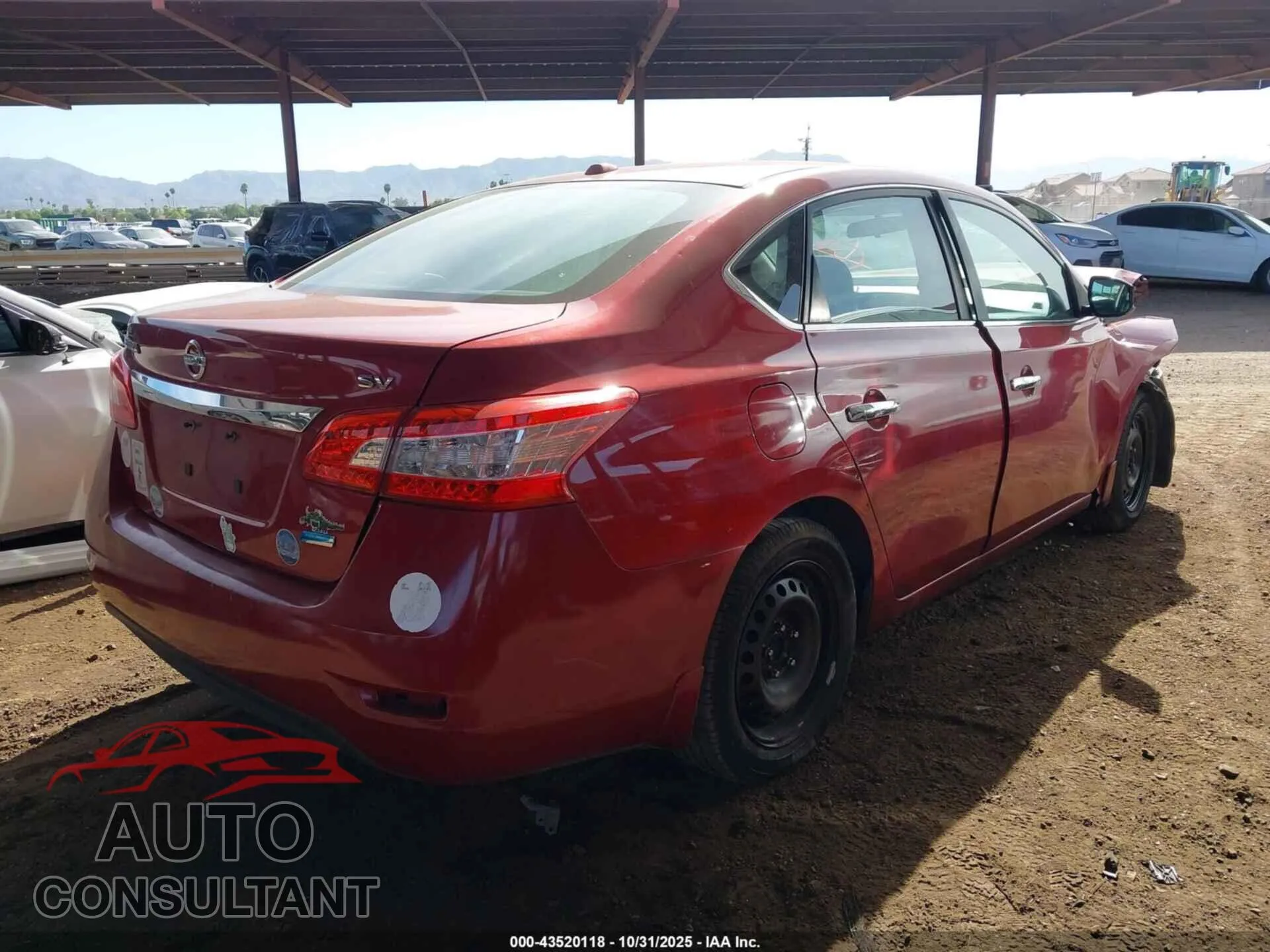 2013 NISSAN SENTRA Damaged VIN 3N1AB7AP9DL781227 – dashboard