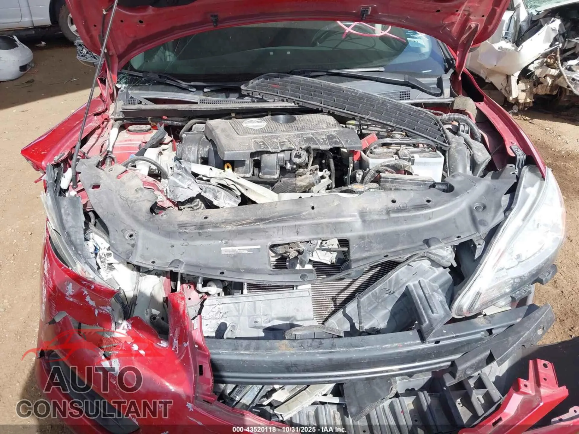 2013 NISSAN SENTRA Damaged VIN 3N1AB7AP9DL781227 – odometer reading