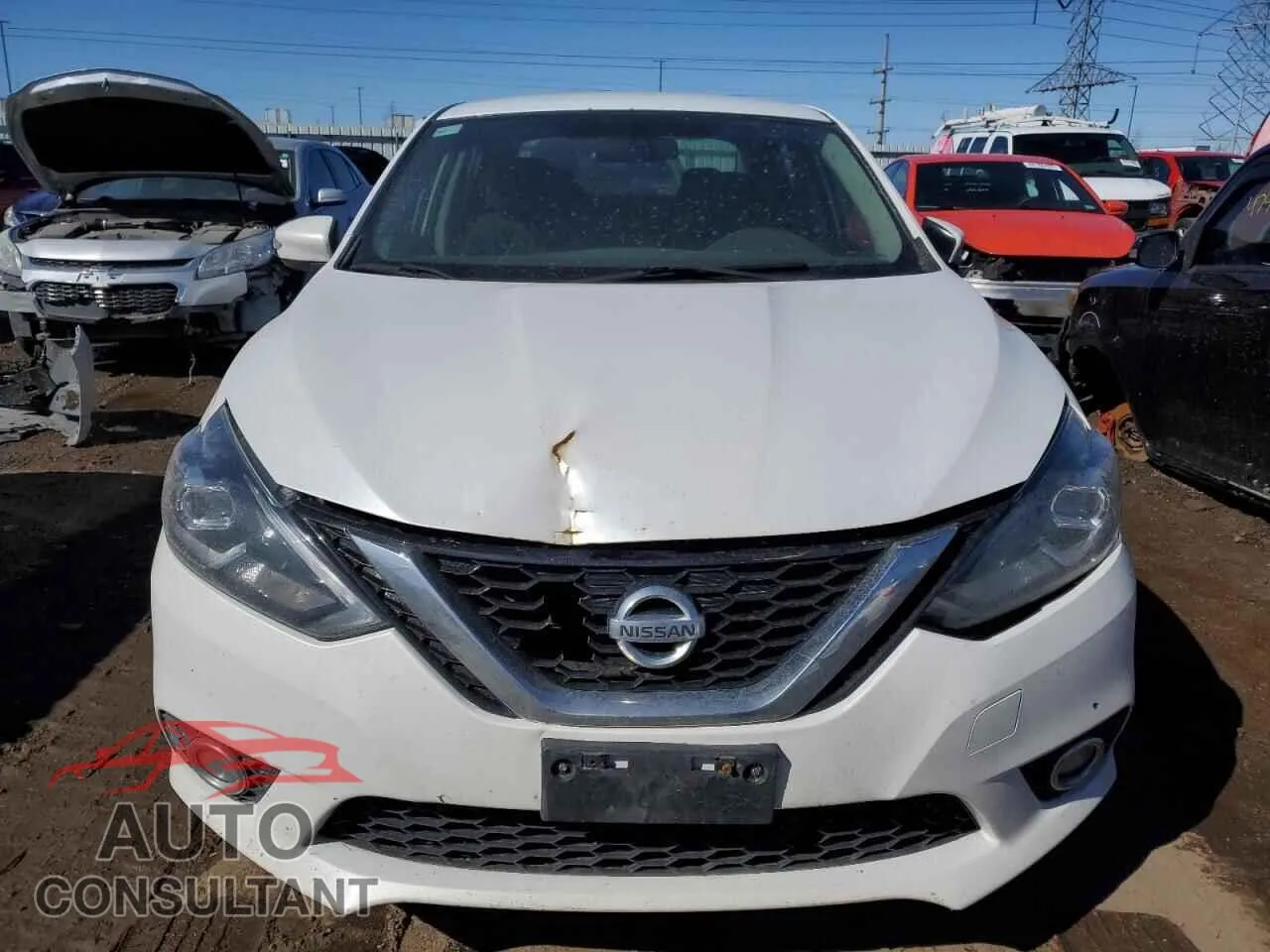 2017 NISSAN SENTRA Damaged VIN 3N1AB7AP9HY252806 – interior seats