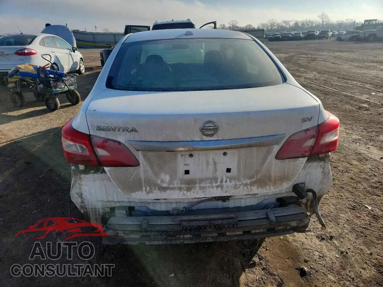 2017 NISSAN SENTRA Damaged VIN 3N1AB7APXHY240731 – engine bay