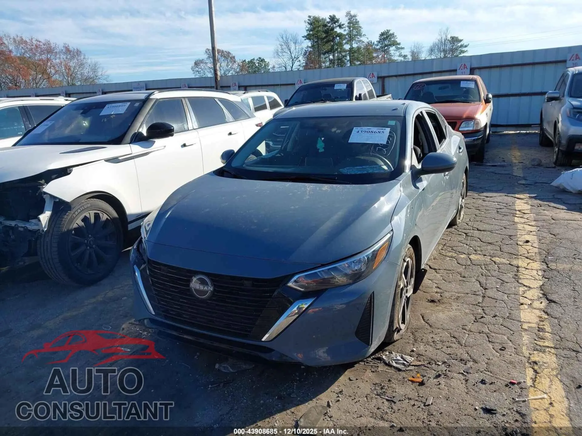 2025 NISSAN SENTRA Damaged VIN 3N1AB8CV8SY248500 – rear exterior