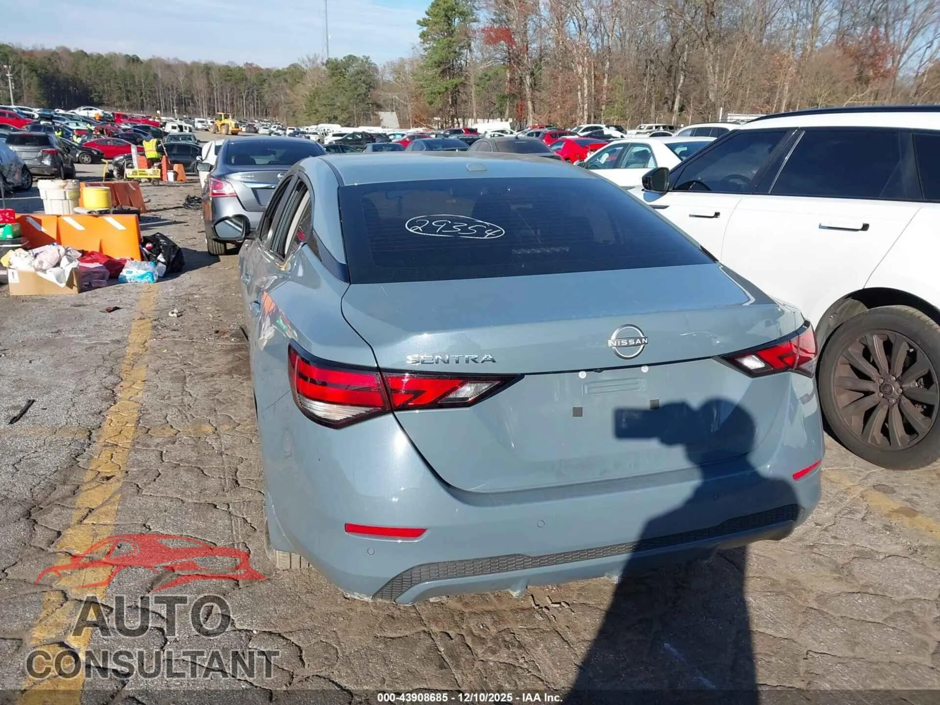 2025 NISSAN SENTRA Damaged VIN 3N1AB8CV8SY248500 – side profile
