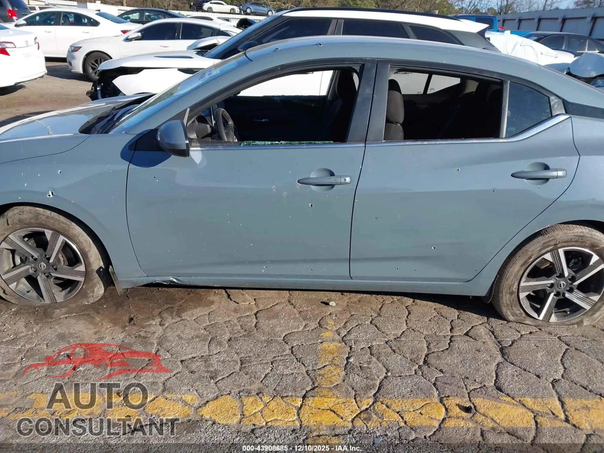 2025 NISSAN SENTRA Damaged VIN 3N1AB8CV8SY248500 – engine bay