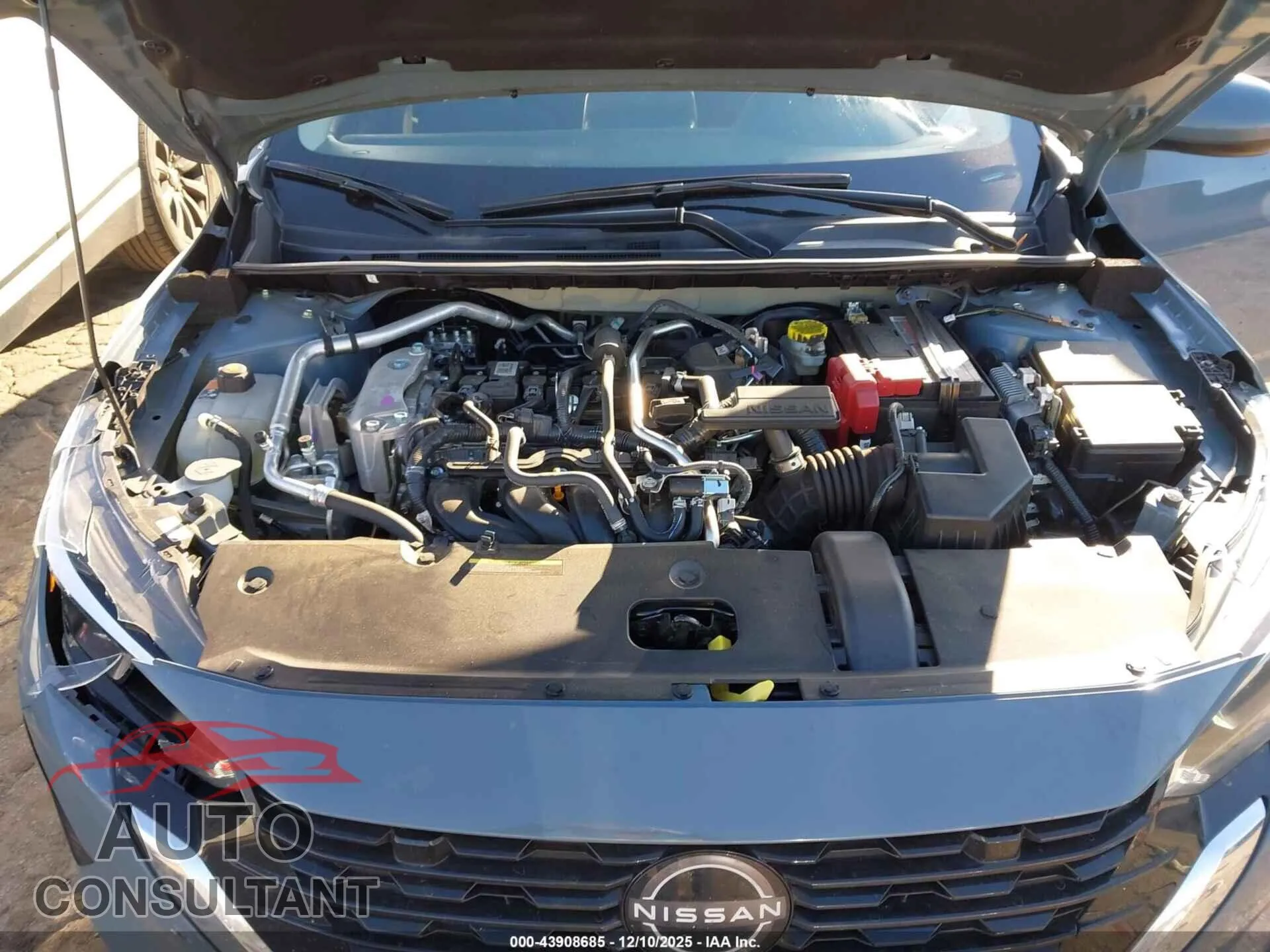 2025 NISSAN SENTRA Damaged VIN 3N1AB8CV8SY248500 – odometer reading
