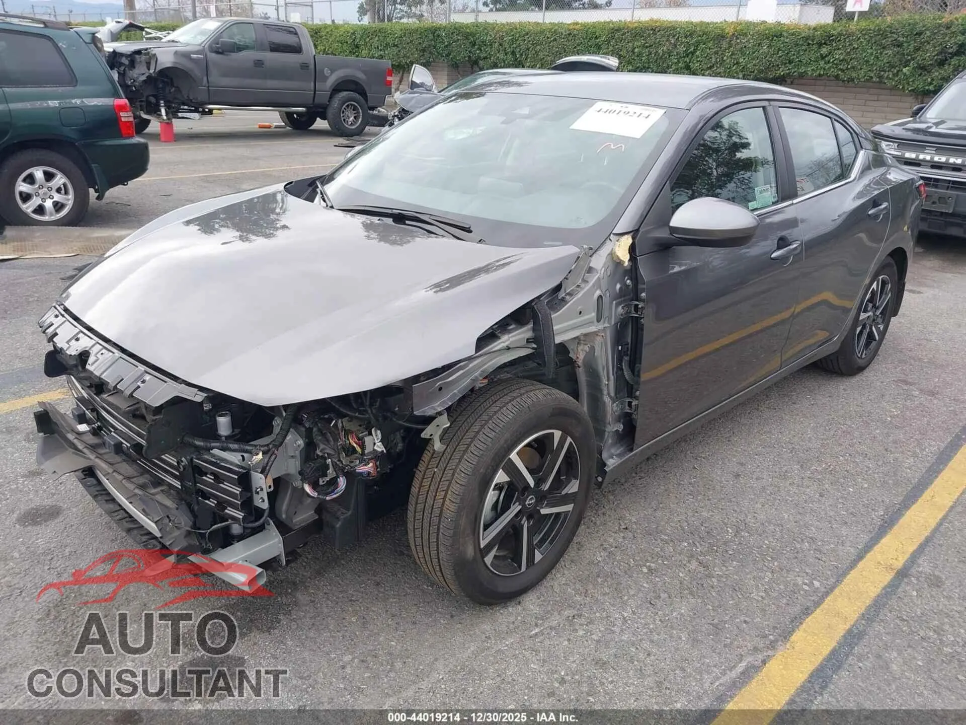 2025 NISSAN SENTRA Damaged VIN 3N1AB8CV9SY236209 – rear exterior 2025 NISSAN SENTRA Damaged VIN 3N1AB8CV9SY236209 – rear exterior