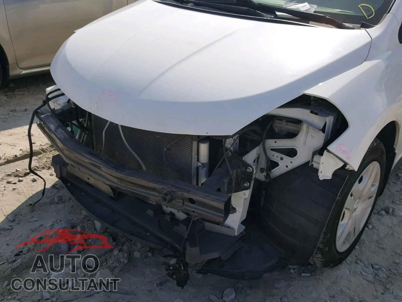 2012 NISSAN VERSA Damaged VIN 3N1BC1CP3CK229545 – trunk area