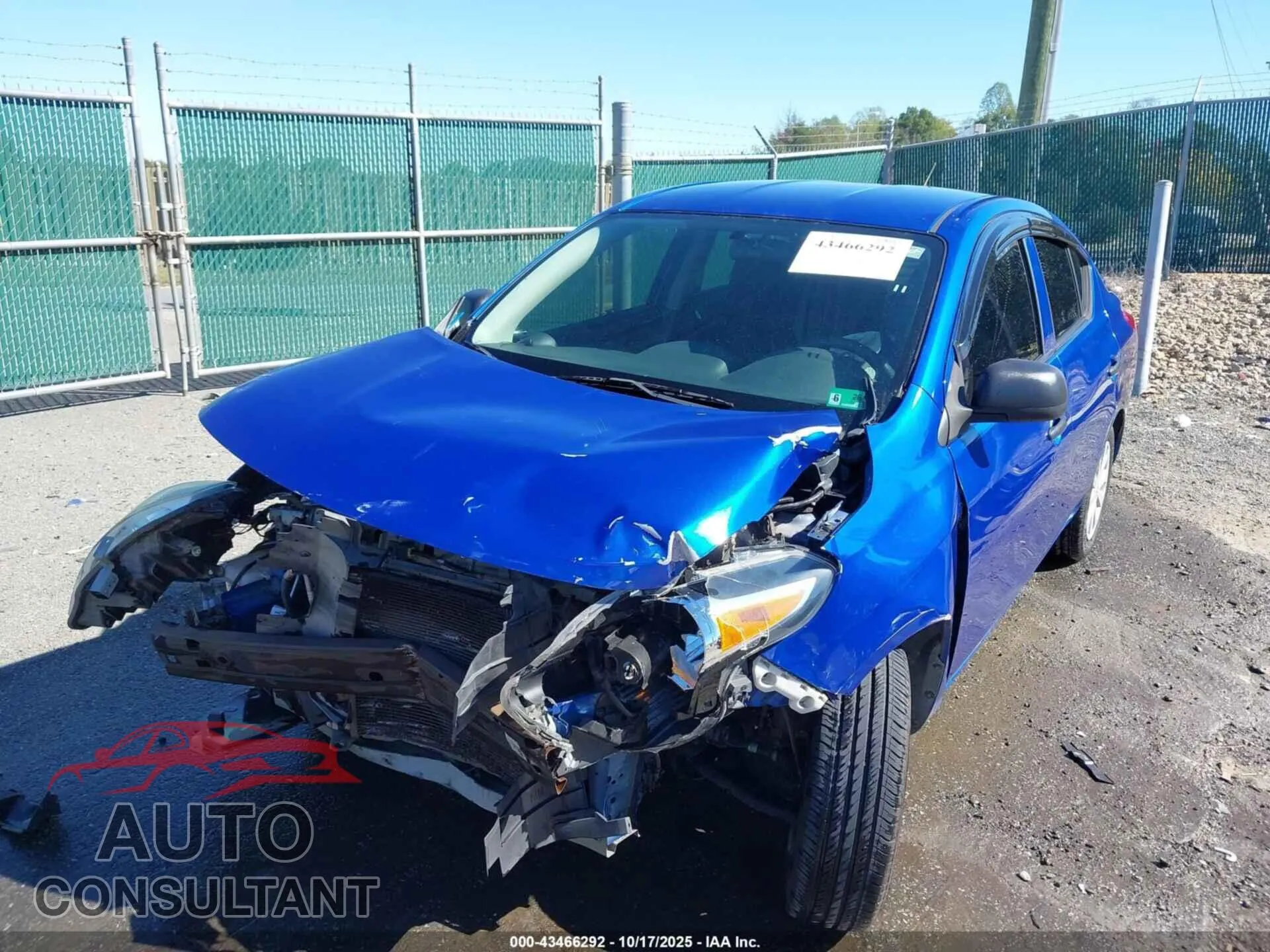 2015 NISSAN VERSA Damaged VIN 3N1CN7AP1FL813395 – engine bay
