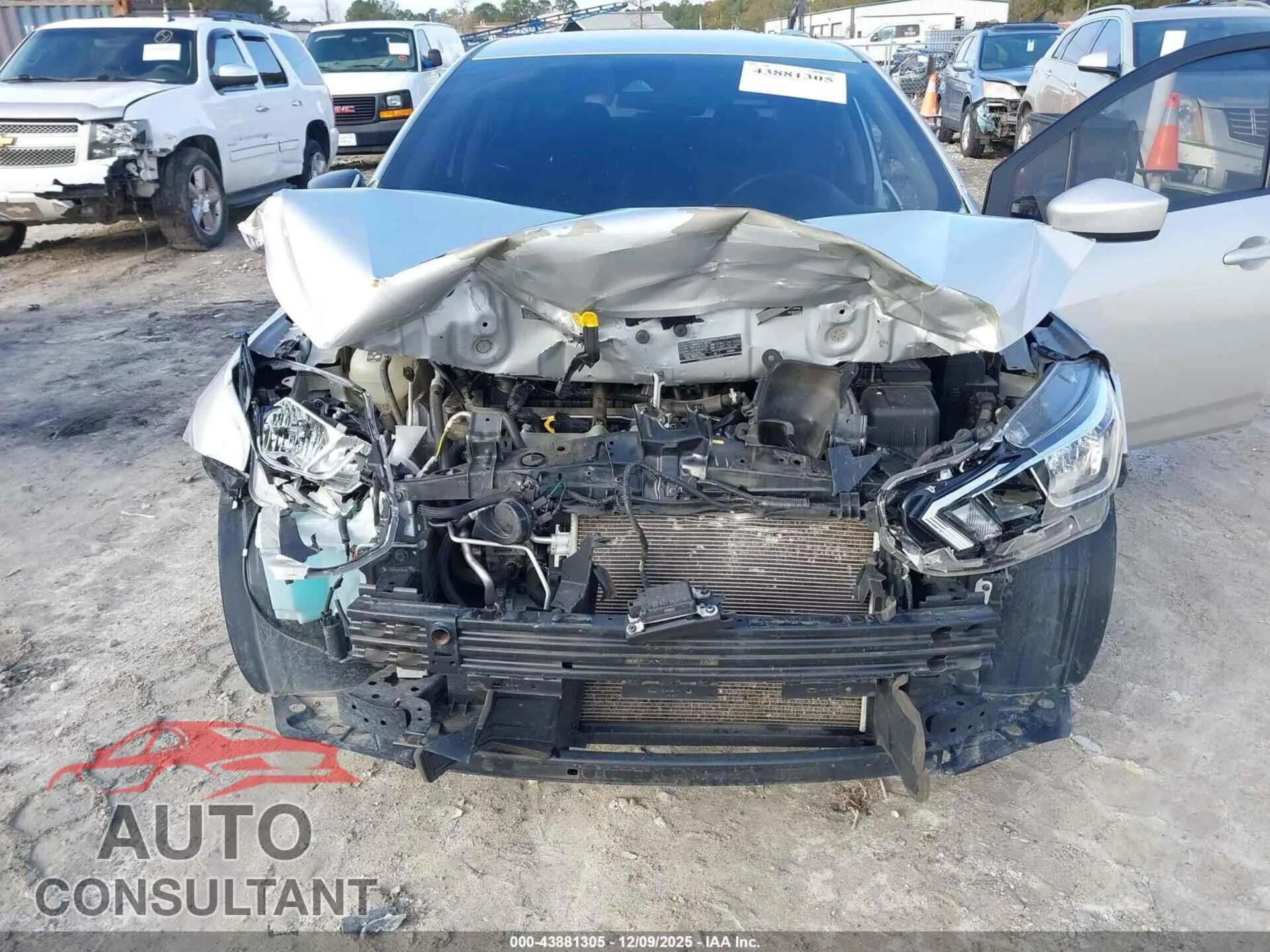 2023 NISSAN VERSA Damaged VIN 3N1CN8EV3PL850867 – engine bay