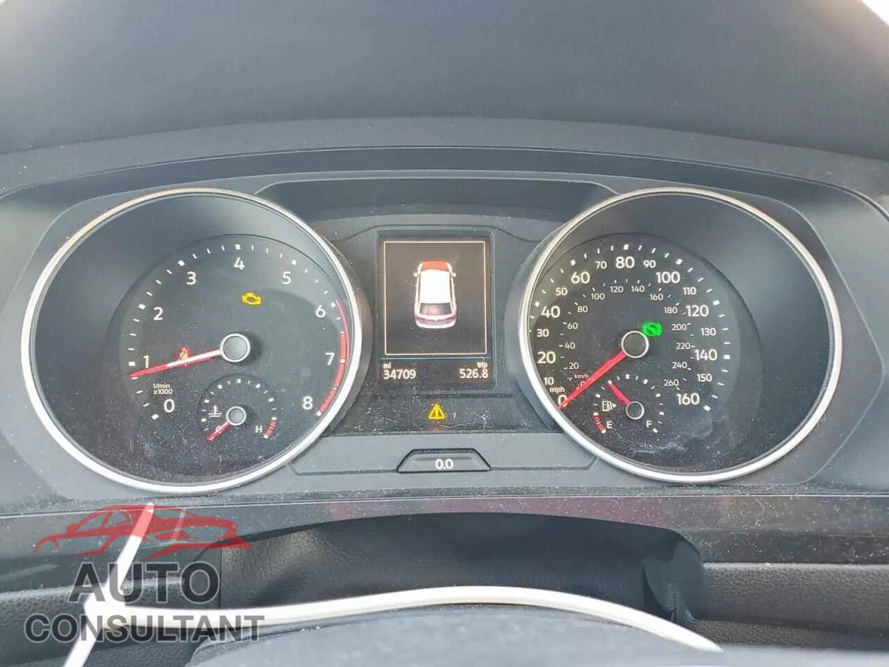 2019 VOLKSWAGEN TIGUAN Damaged VIN 3VV2B7AX0KM142079 – trunk area