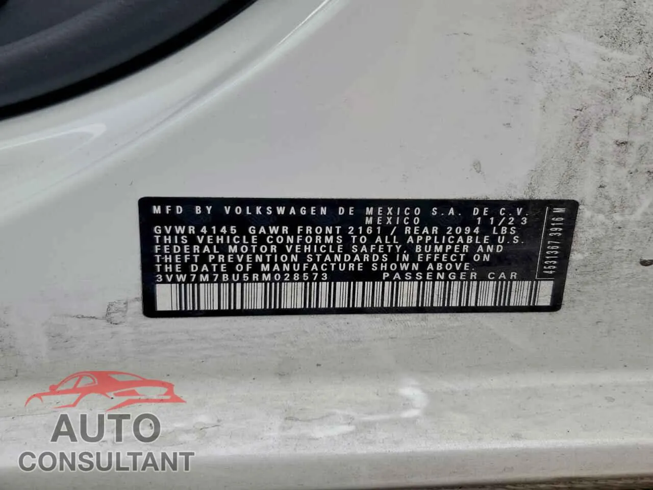 2024 VOLKSWAGEN JETTA Damaged VIN 3VW7M7BU5RM028573 – photo 13