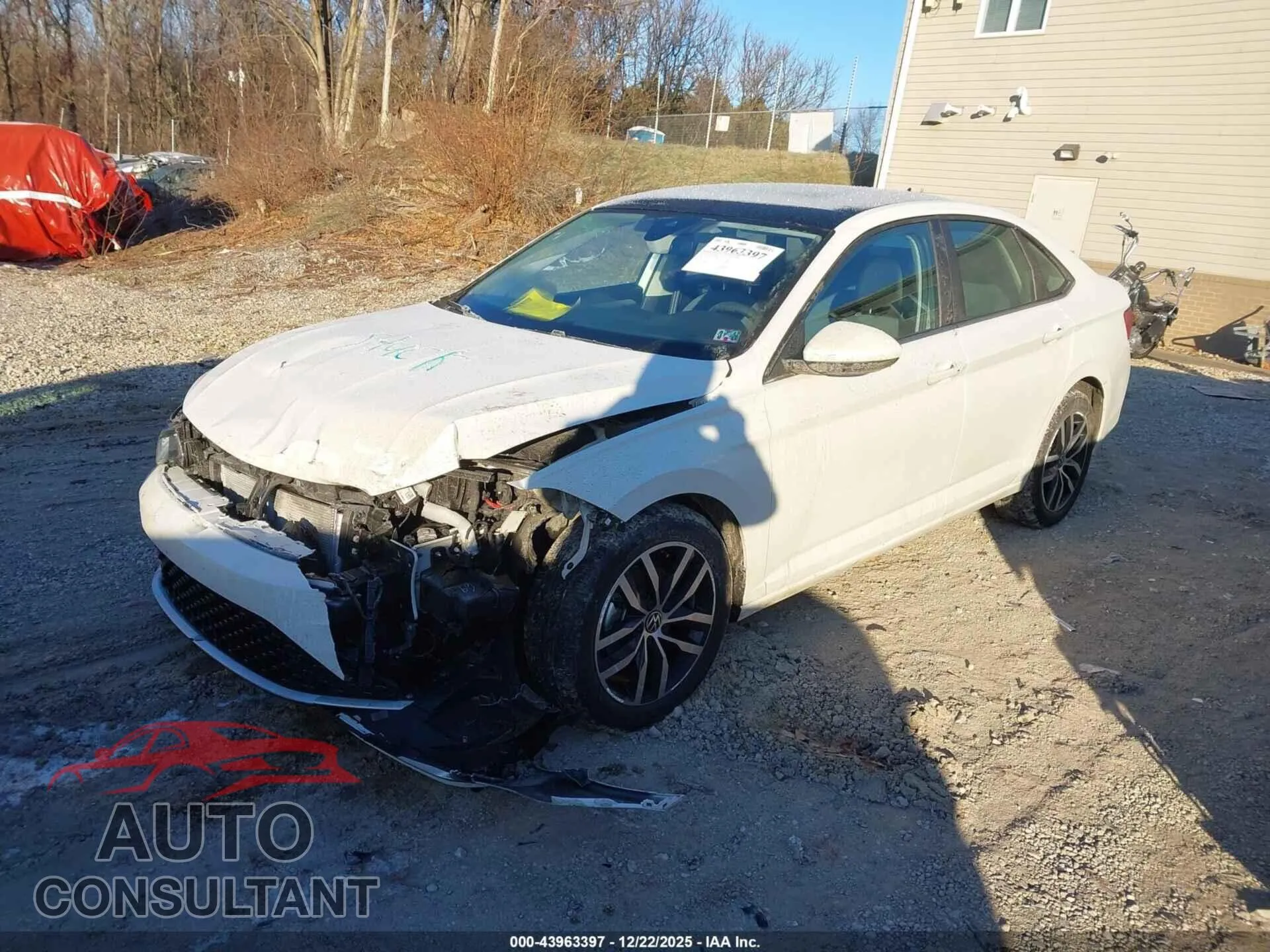 2025 VOLKSWAGEN JETTA Damaged VIN 3VW7X7BU1SM057680 – rear exterior