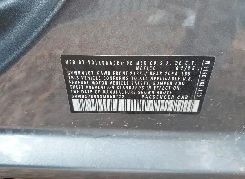 2025 VOLKSWAGEN Jetta Used VIN 3VWBX7BU9SM059722 – photo 17