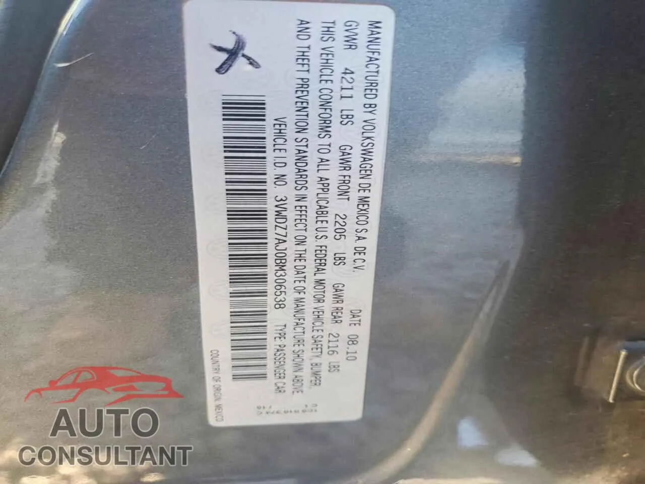 2011 VOLKSWAGEN JETTA Damaged VIN 3VWDZ7AJ0BM306538 – photo 12