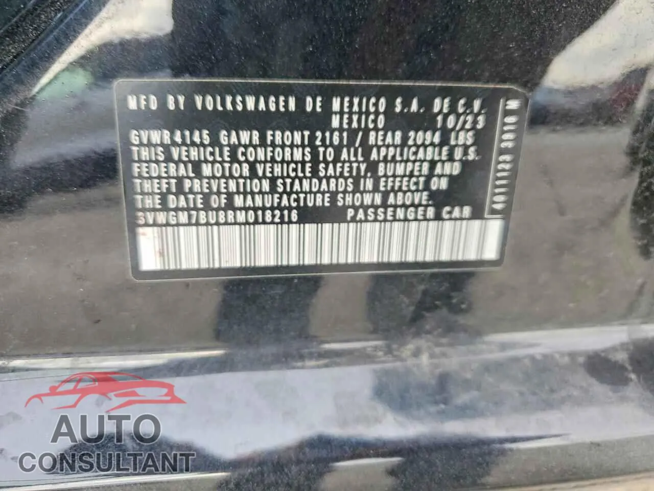 2024 VOLKSWAGEN JETTA Damaged VIN 3VWGM7BU8RM018216 – photo 12