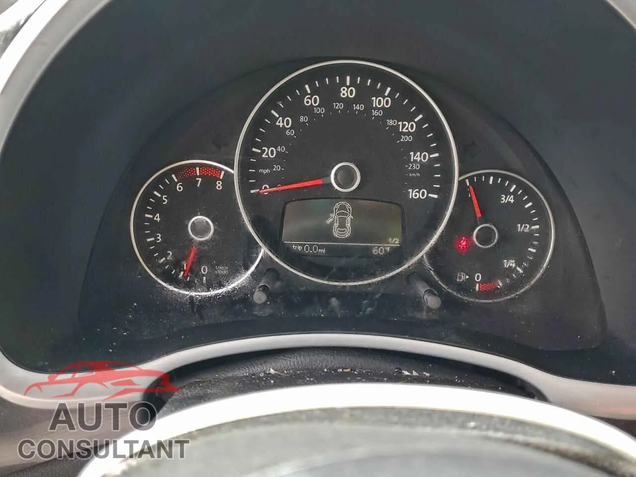 2012 VOLKSWAGEN BEETLE Damaged VIN 3VWJP7AT9CM651093 – trunk area