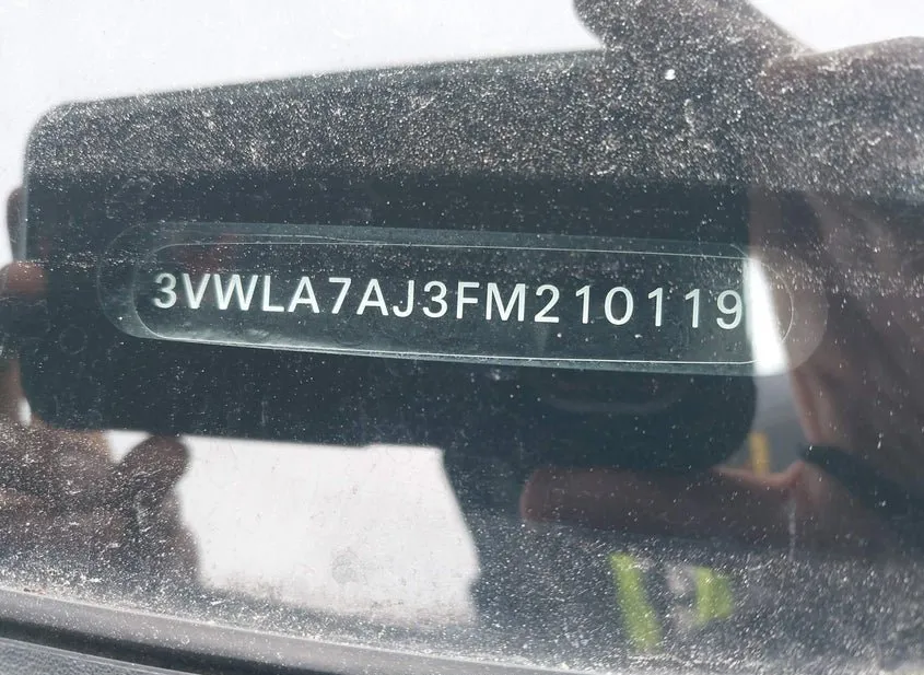 2015 VOLKSWAGEN Jetta Used VIN 3VWLA7AJ3FM210119 – odometer reading