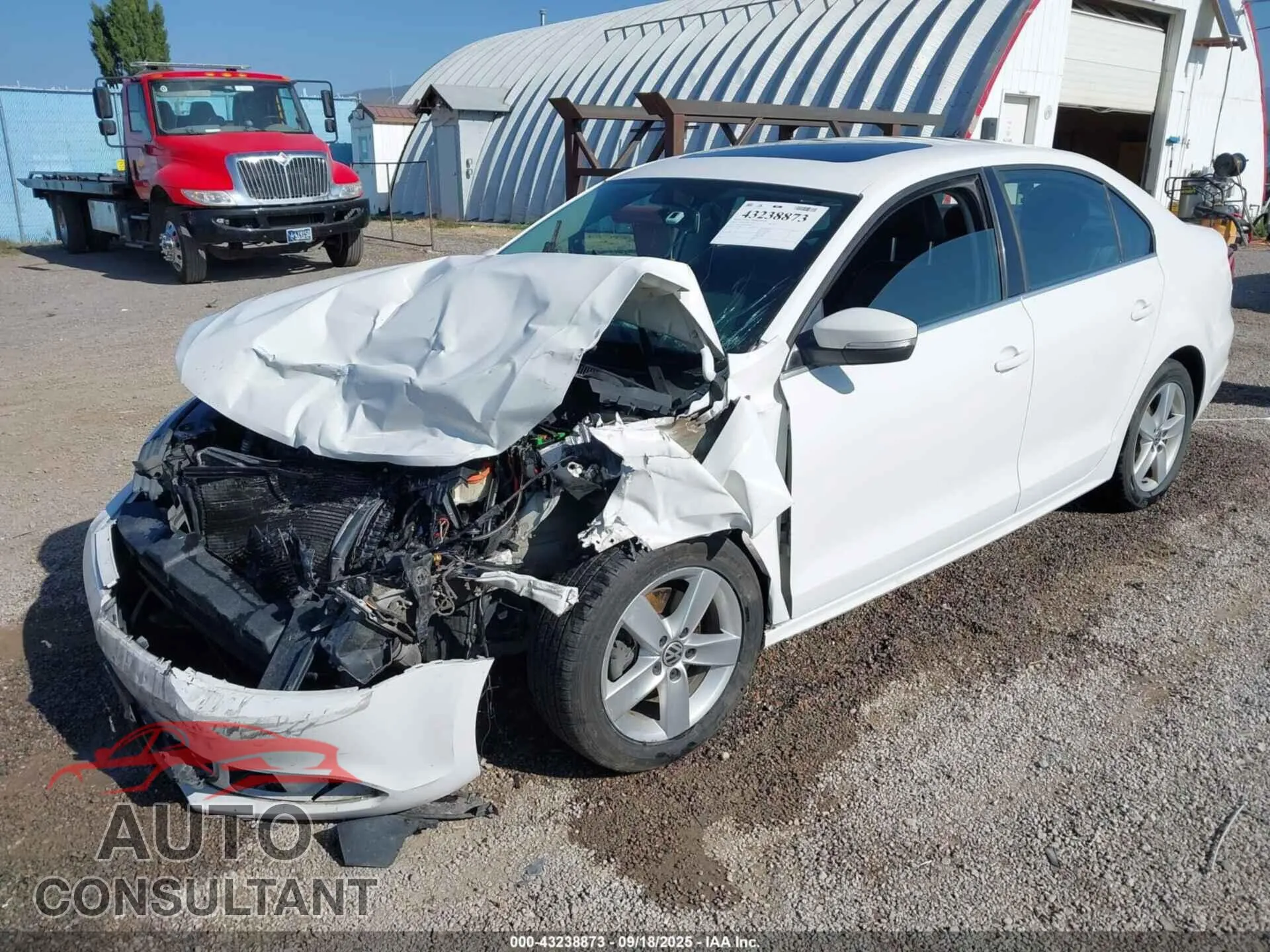 2012 VOLKSWAGEN JETTA Damaged VIN 3VWLL7AJ7CM424682 – rear exterior