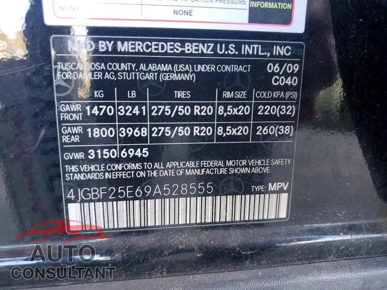 2009 MERCEDES-BENZ GL-CLASS Damaged VIN 4JGBF25E69A528555 – photo 12
