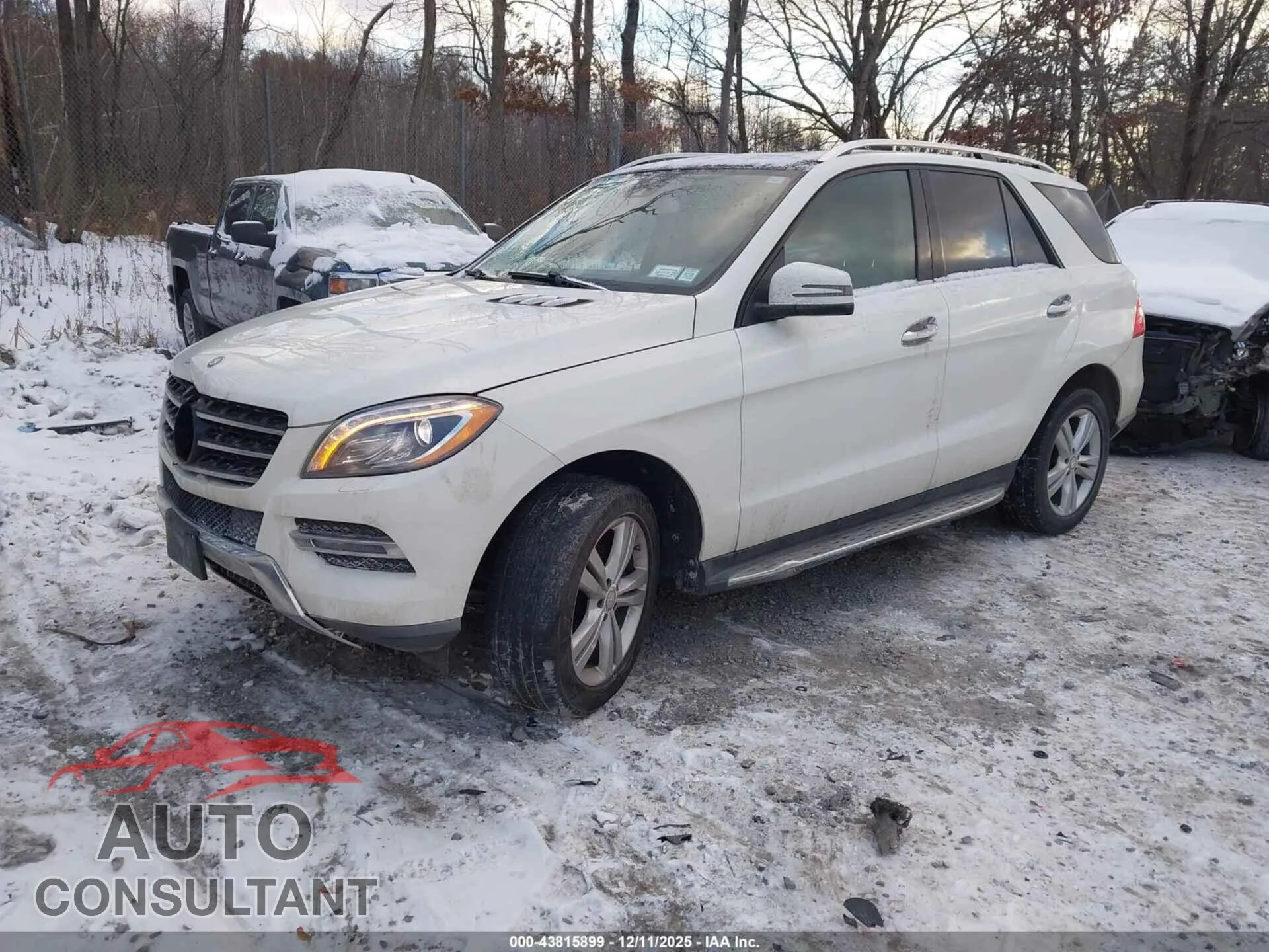 2013 MERCEDES-BENZ ML 350 Damaged VIN 4JGDA5HB5DA174224 – rear exterior