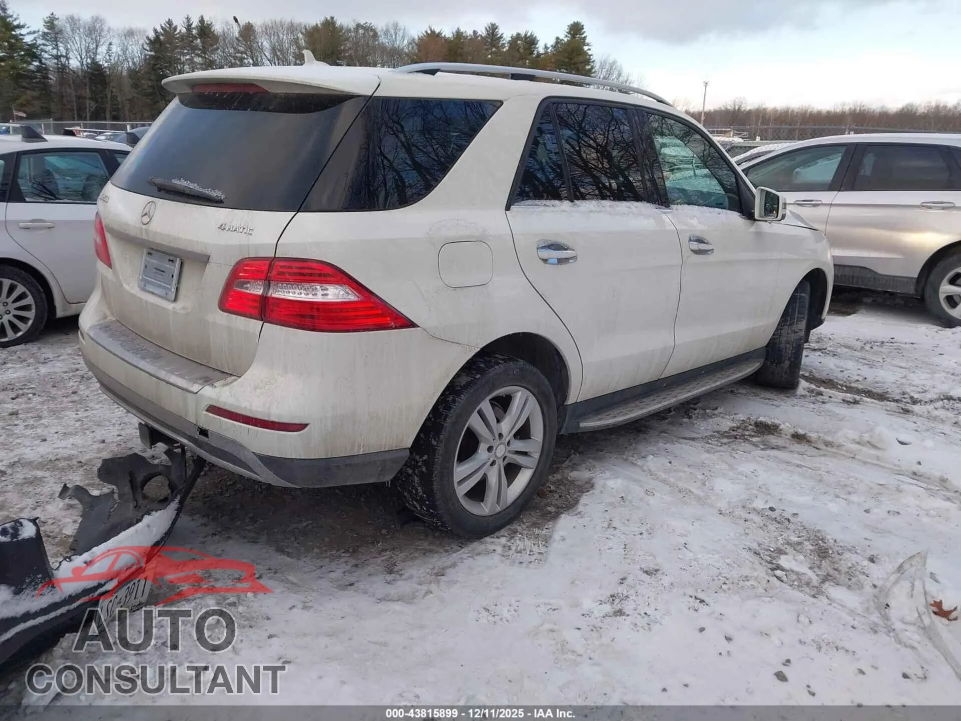 2013 MERCEDES-BENZ ML 350 Damaged VIN 4JGDA5HB5DA174224 – dashboard