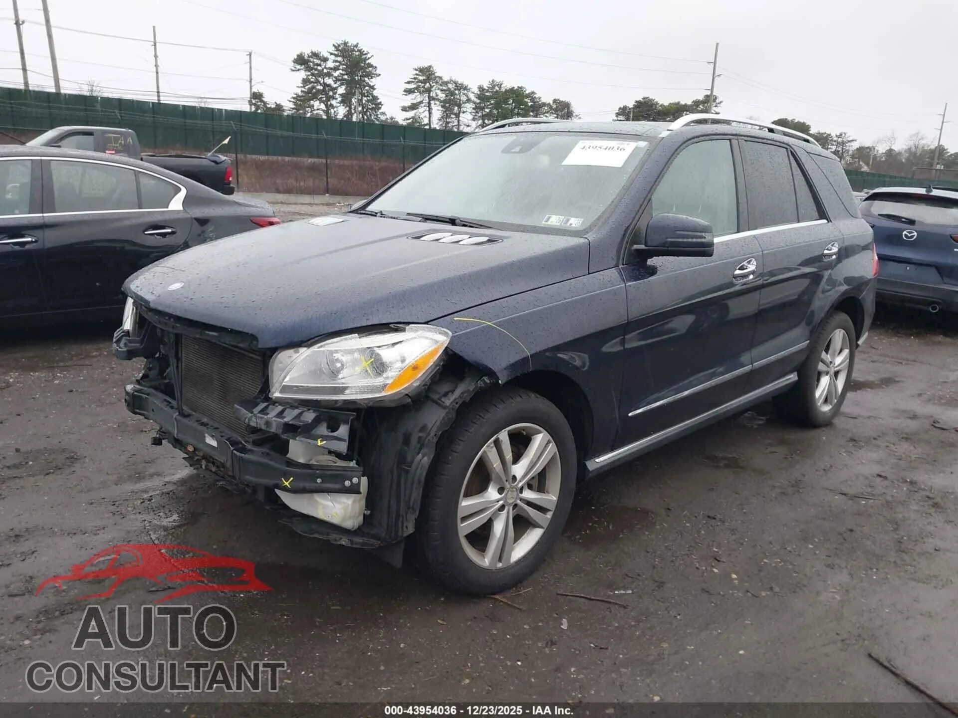 2013 MERCEDES-BENZ ML 350 Damaged VIN 4JGDA5HB6DA235418 – rear exterior