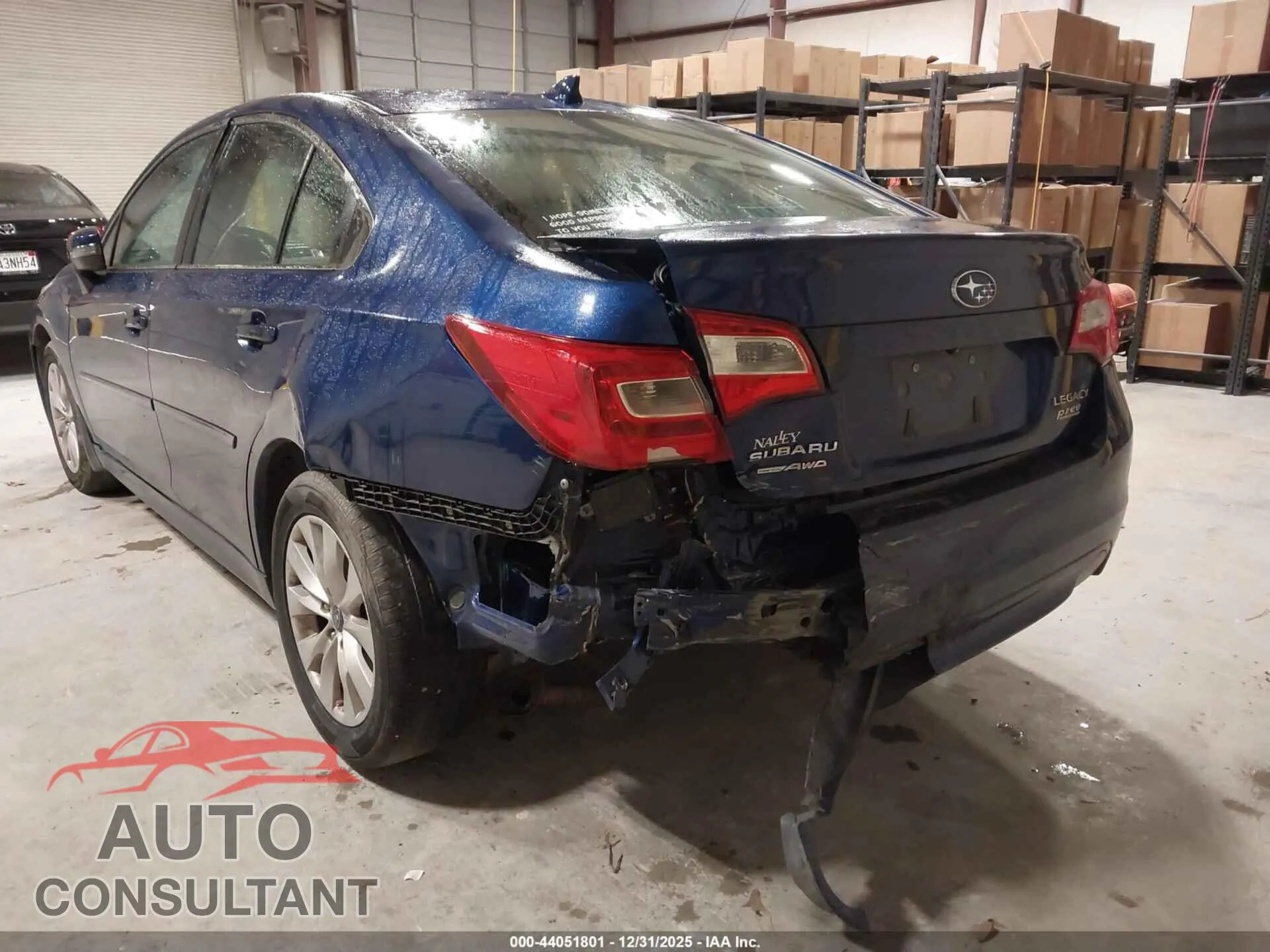 2017 SUBARU LEGACY Damaged VIN 4S3BNAF61H3002930 – engine bay