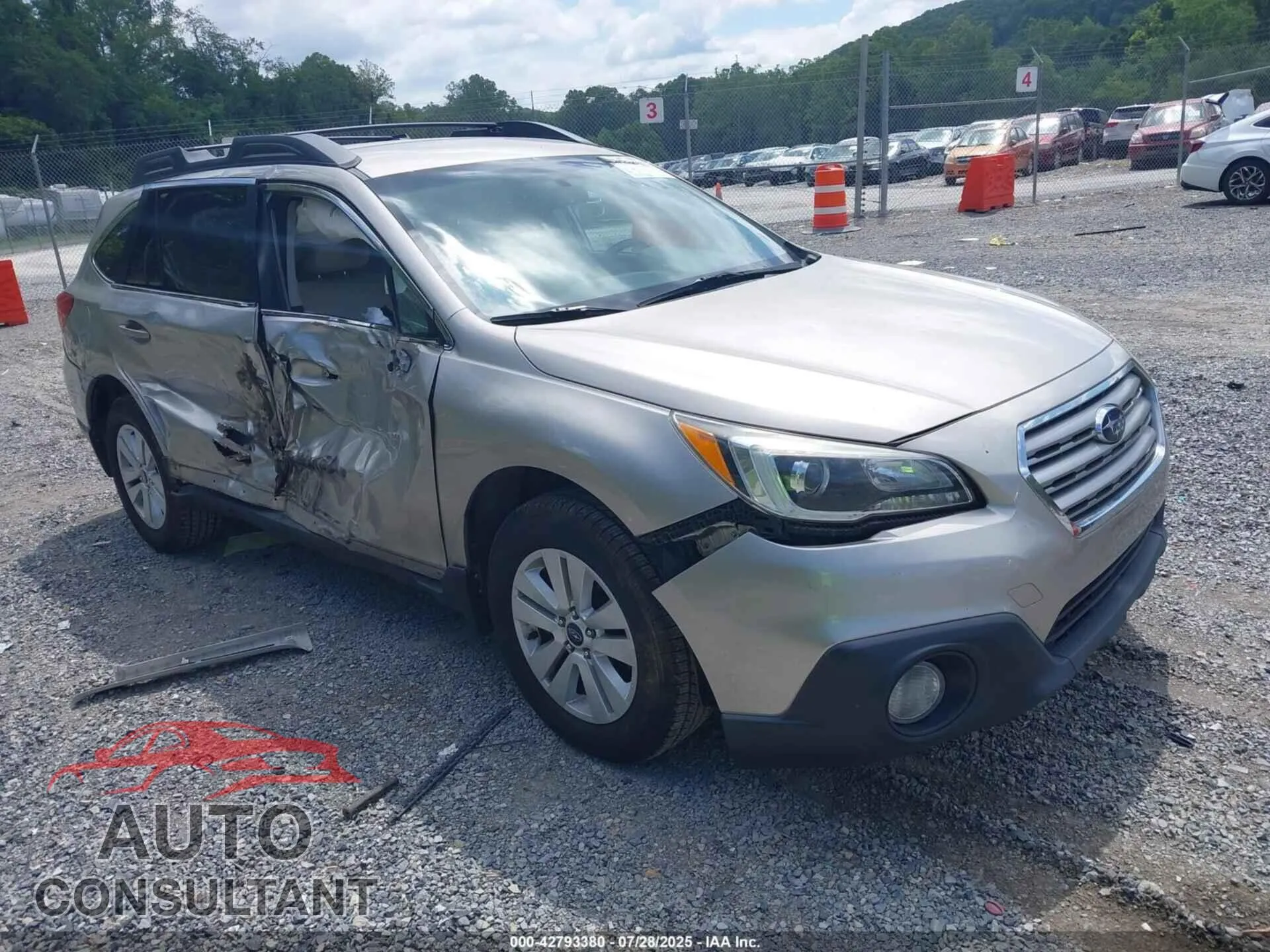 2016 SUBARU OUTBACK VIN 4S4BSBCCXG3250435