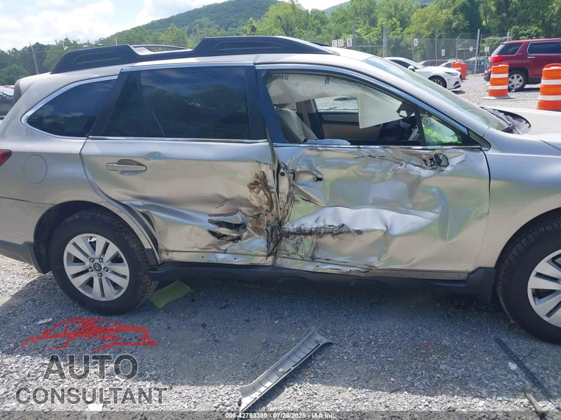 2016 SUBARU OUTBACK Damaged VIN 4S4BSBCCXG3250435 – engine bay