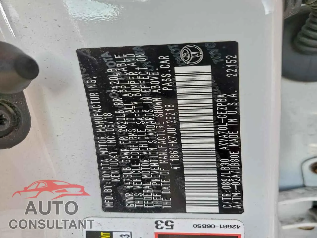 2018 TOYOTA CAMRY Used VIN 4T1B61HK7JU126218 – photo 12