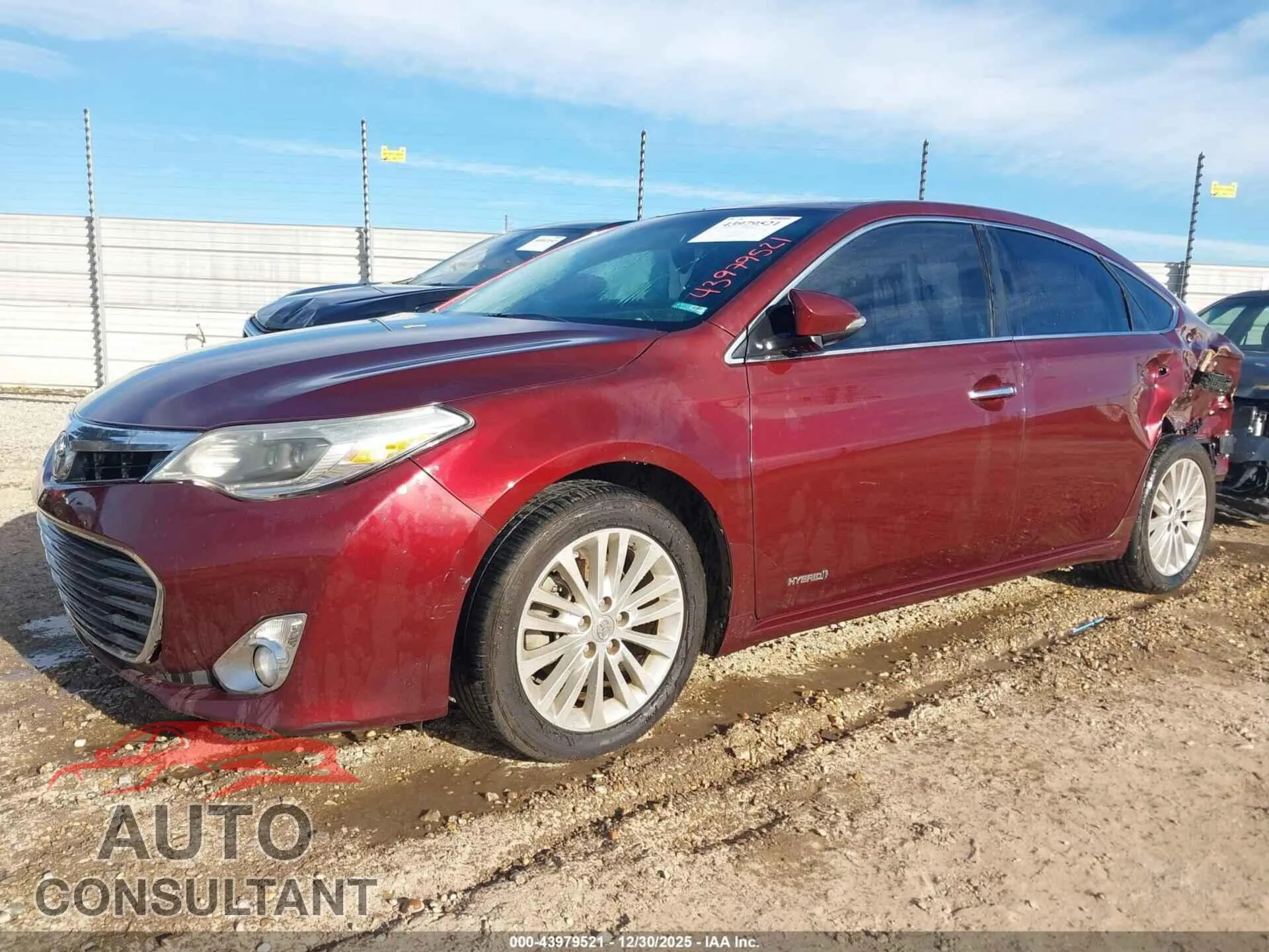 2014 TOYOTA AVALON HYBRID Damaged VIN 4T1BD1EB2EU032439 – rear exterior
