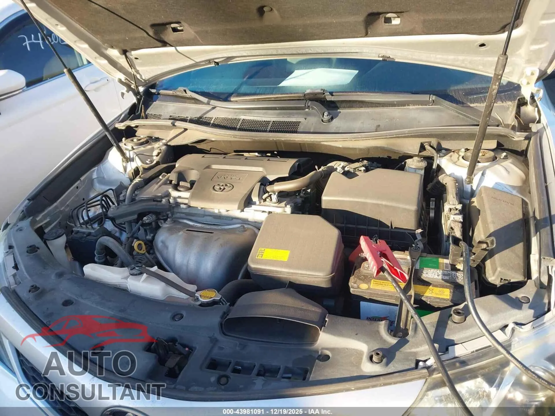 2014 TOYOTA CAMRY Damaged VIN 4T1BF1FK9EU763927 – odometer reading