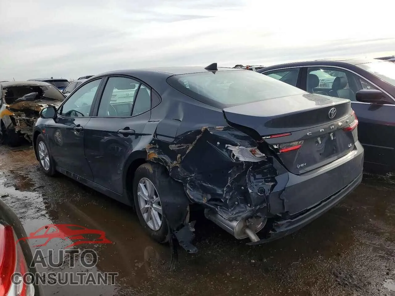 2025 TOYOTA CAMRY Damaged VIN 4T1DAACK3SU632032 – rear exterior
