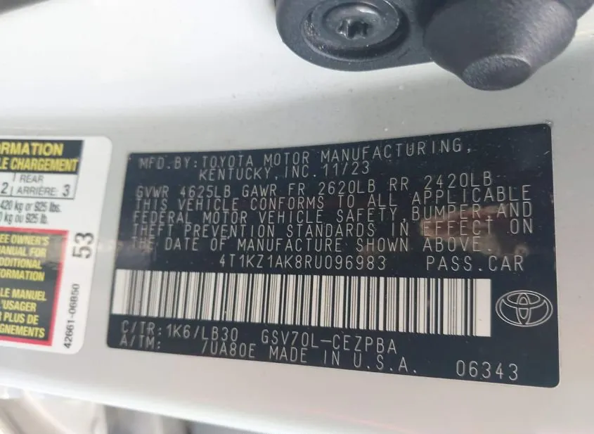 2024 TOYOTA Camry Used VIN 4T1KZ1AK8RU096983 – photo 17