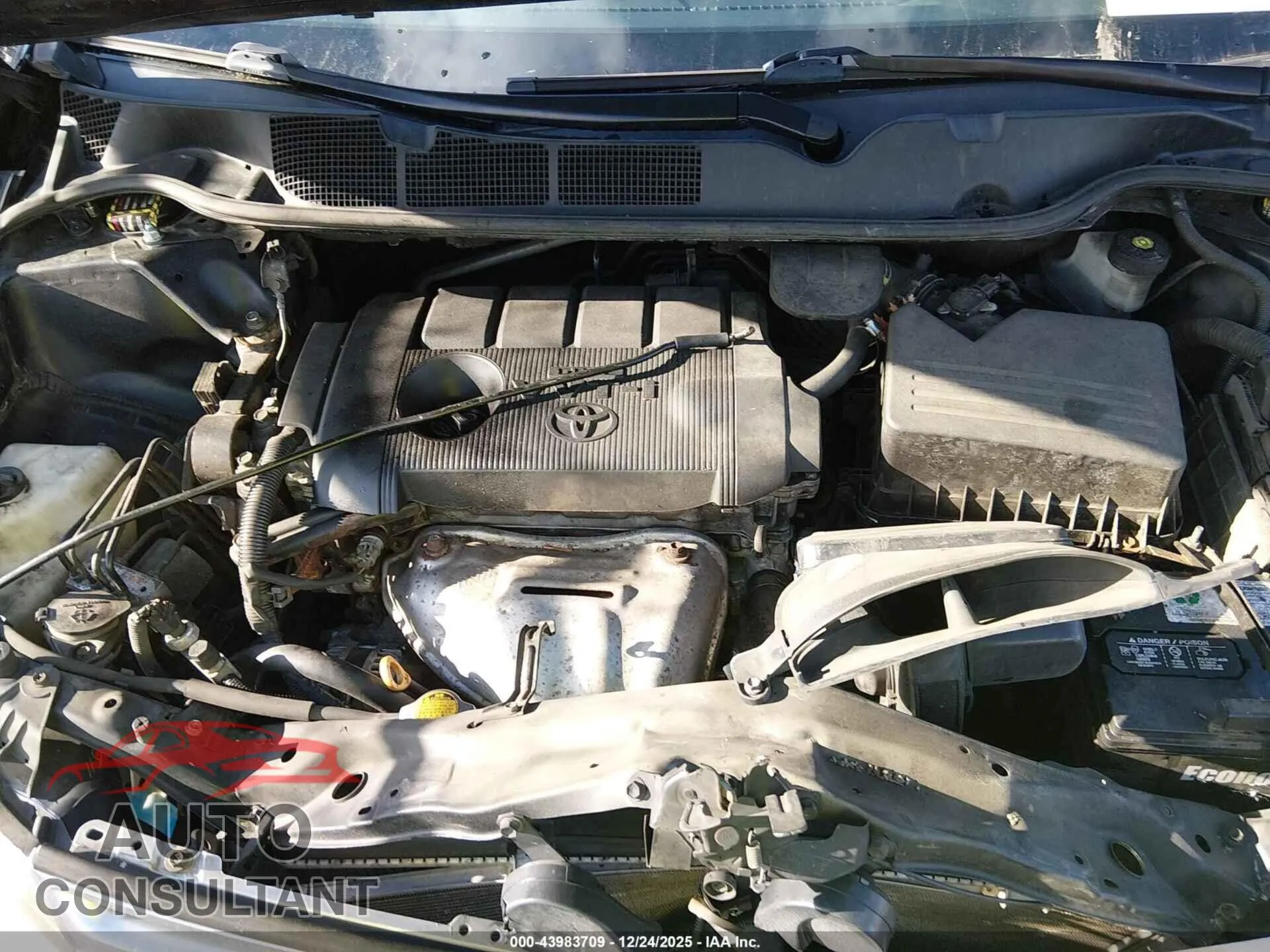 2011 TOYOTA VENZA Damaged VIN 4T3ZA3BBXBU045093 – odometer reading