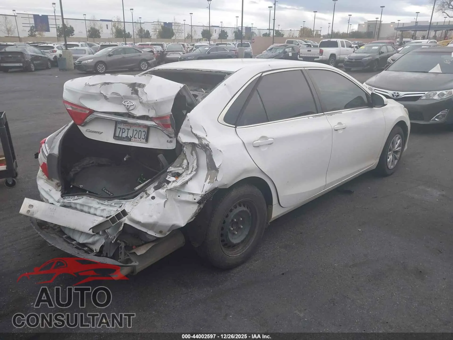 2015 TOYOTA CAMRY Damaged VIN 4T4BF1FK3FR504700 – dashboard