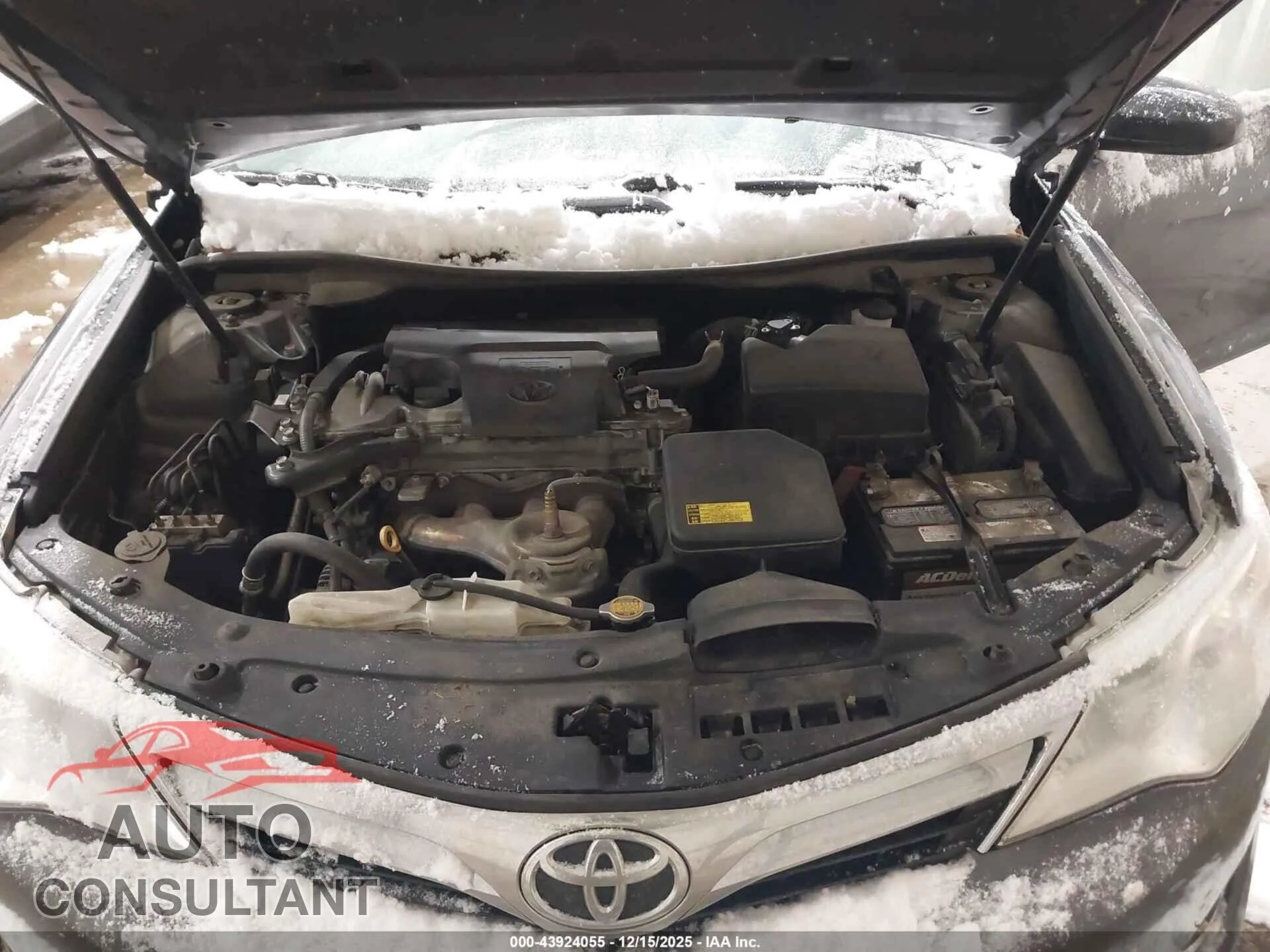 2012 TOYOTA CAMRY Damaged VIN 4T4BF1FKXCR223540 – odometer reading