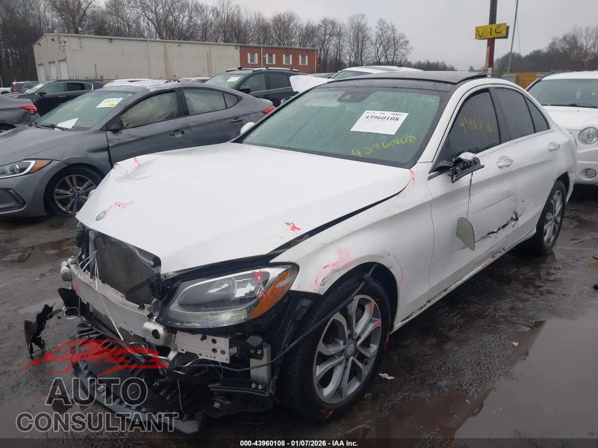 2017 MERCEDES-BENZ C 300 Damaged VIN 55SWF4KB7HU206023 – rear exterior