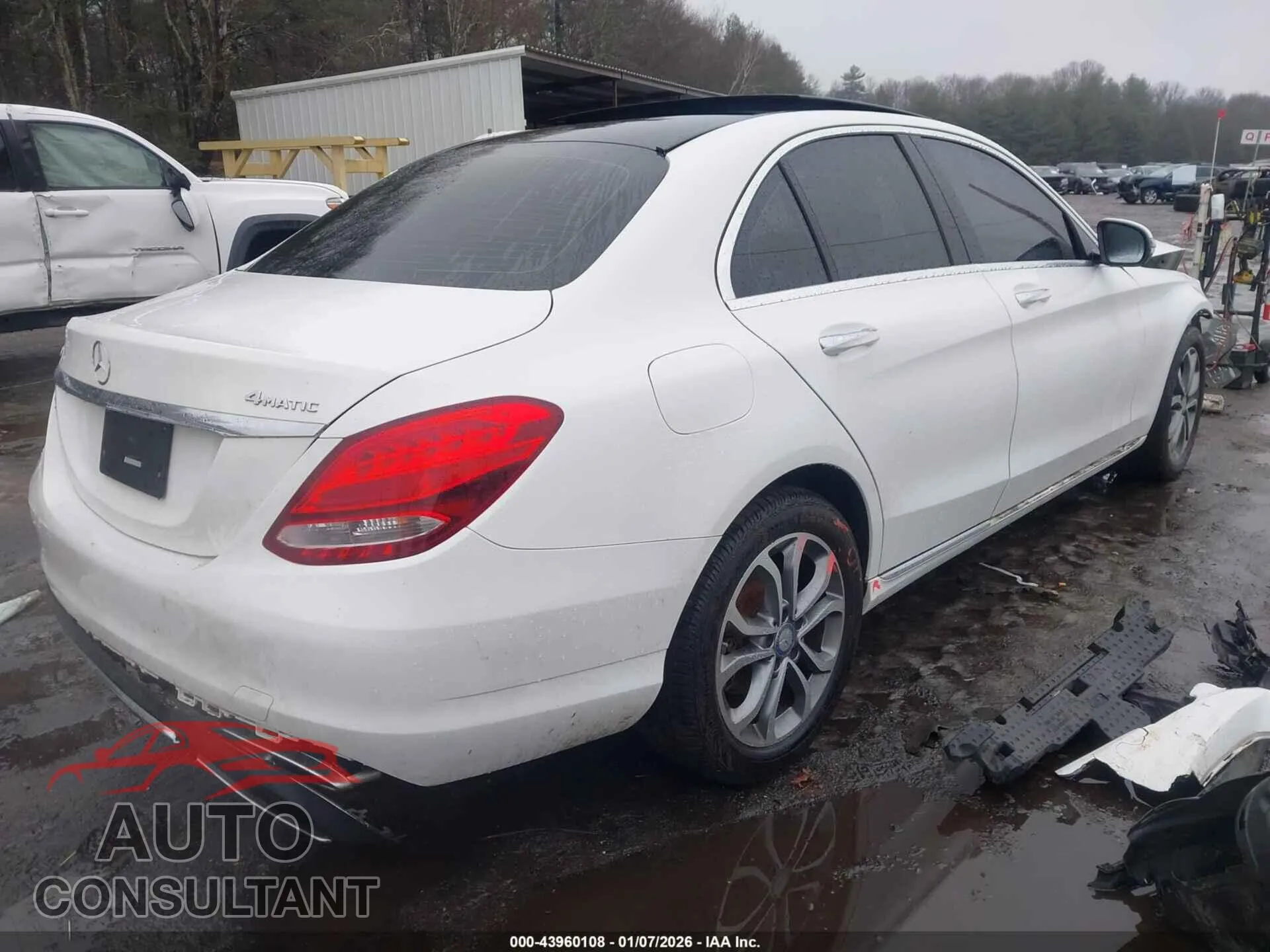2017 MERCEDES-BENZ C 300 Damaged VIN 55SWF4KB7HU206023 – dashboard