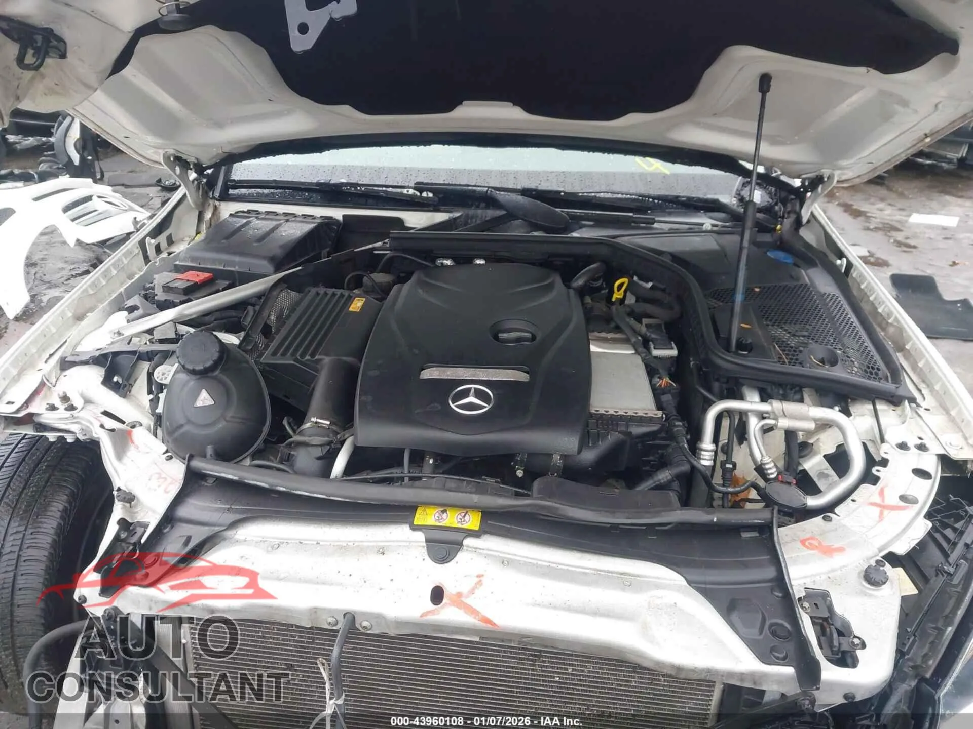 2017 MERCEDES-BENZ C 300 Damaged VIN 55SWF4KB7HU206023 – odometer reading