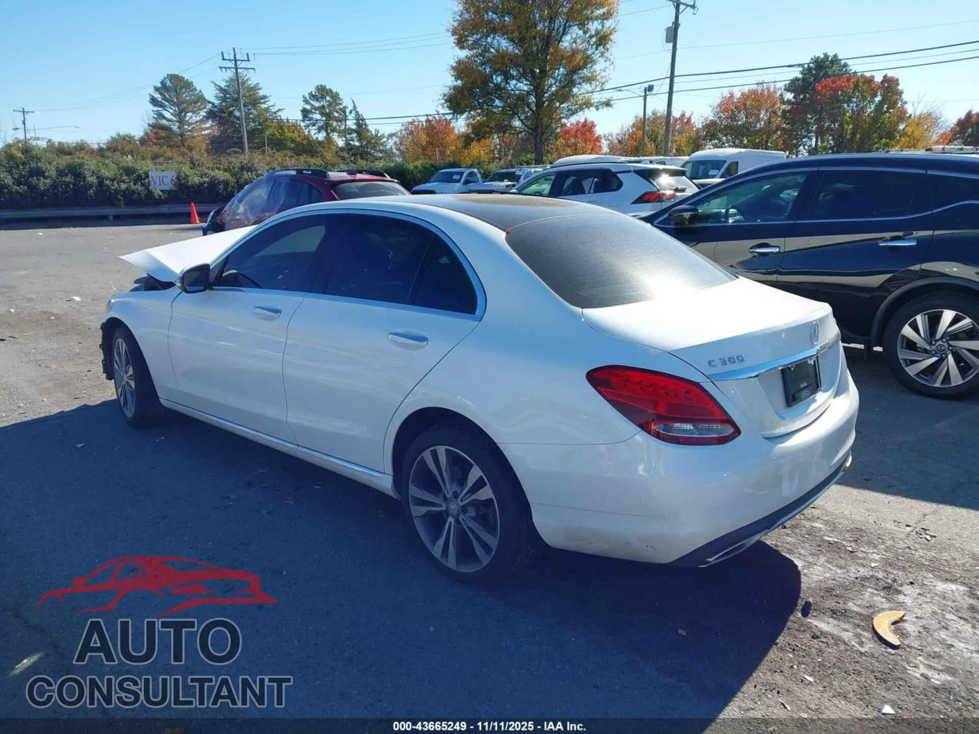 2016 MERCEDES-BENZ C 300 Damaged VIN 55SWF4KB9GU108075 – side profile