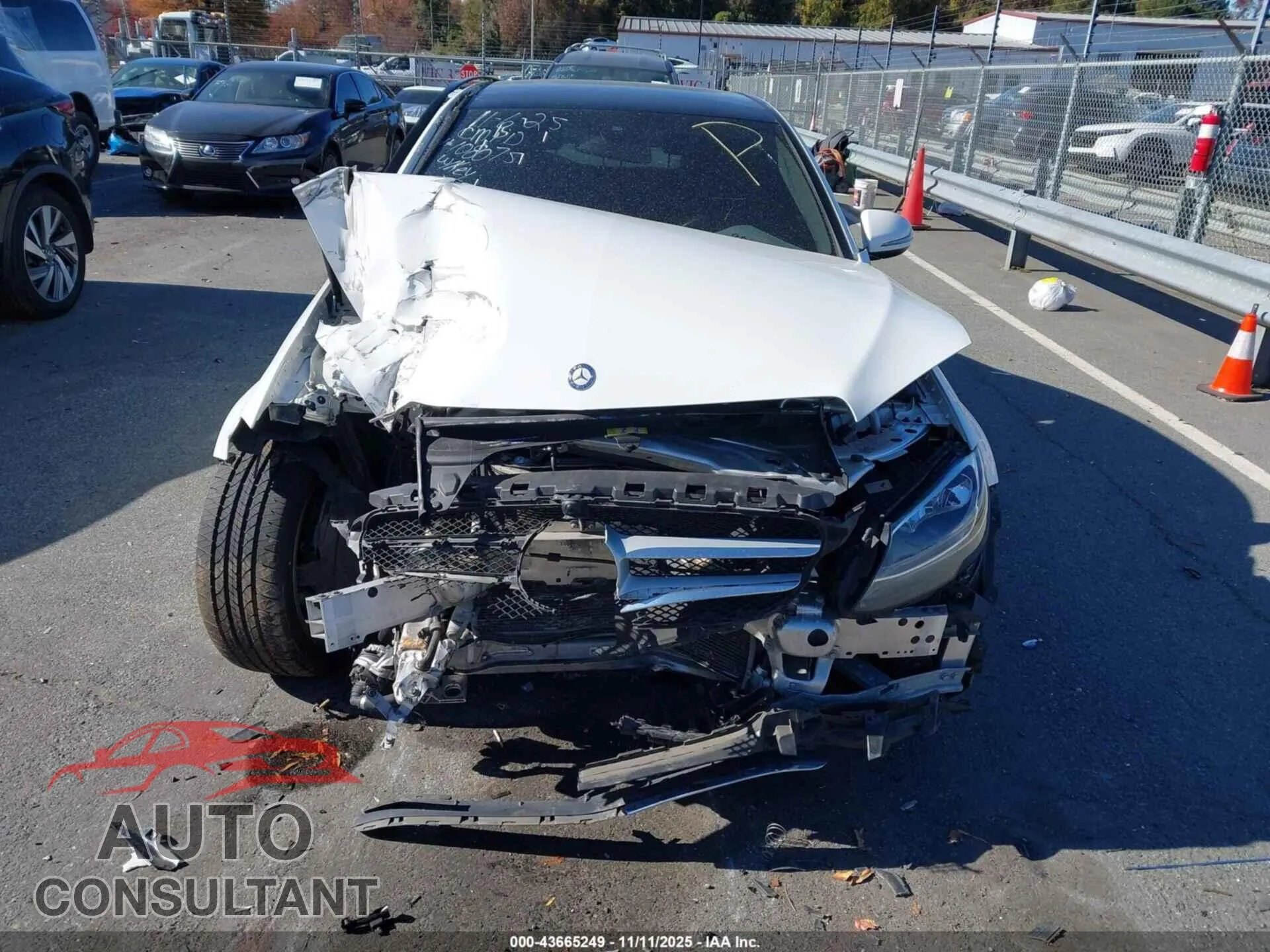 2016 MERCEDES-BENZ C 300 Damaged VIN 55SWF4KB9GU108075 – engine bay