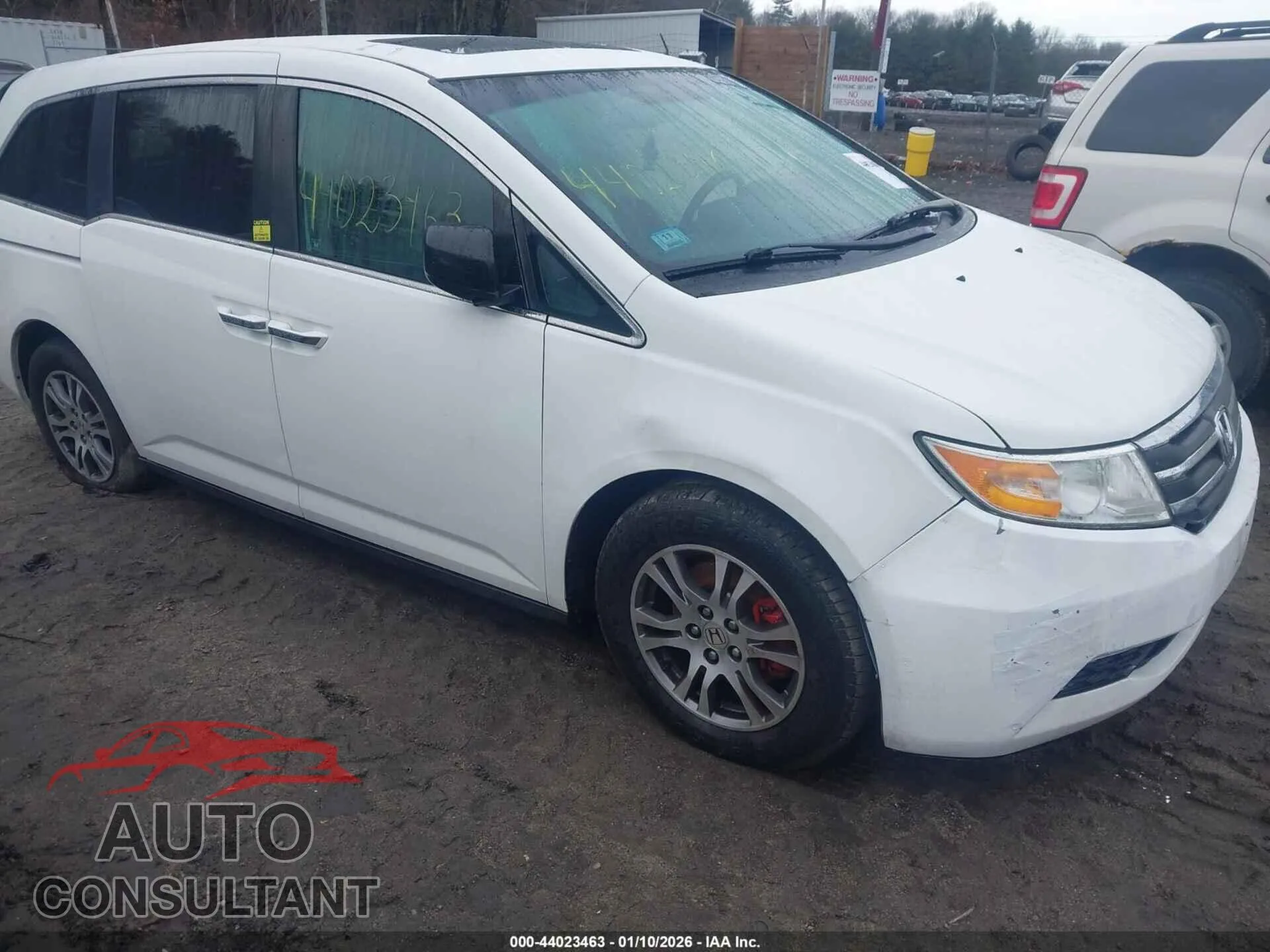 2012 HONDA ODYSSEY VIN 5FNRL5H62CB032362