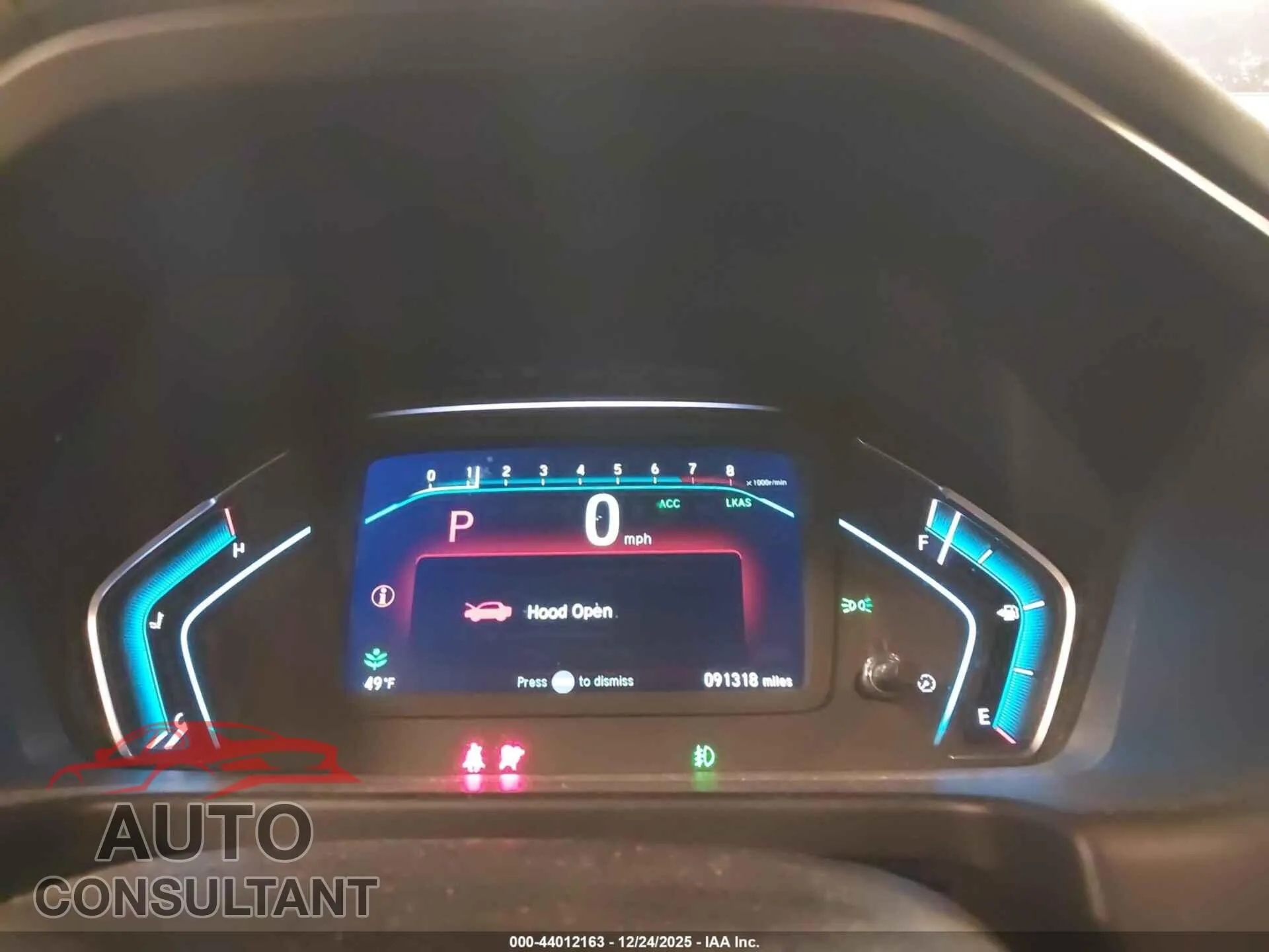 2019 HONDA ODYSSEY Damaged VIN 5FNRL6H82KB027149 – exterior detail