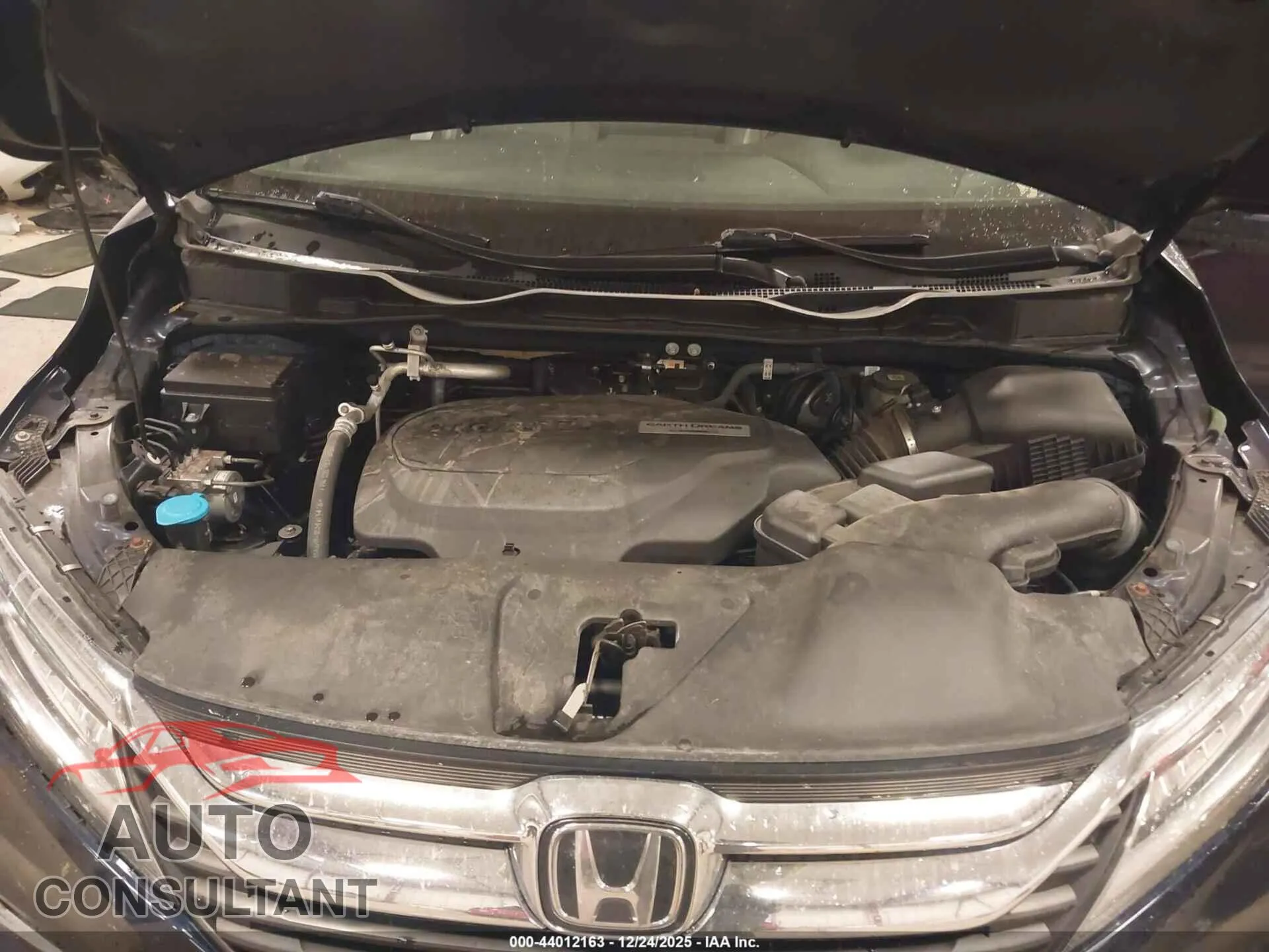 2019 HONDA ODYSSEY Damaged VIN 5FNRL6H82KB027149 – odometer reading