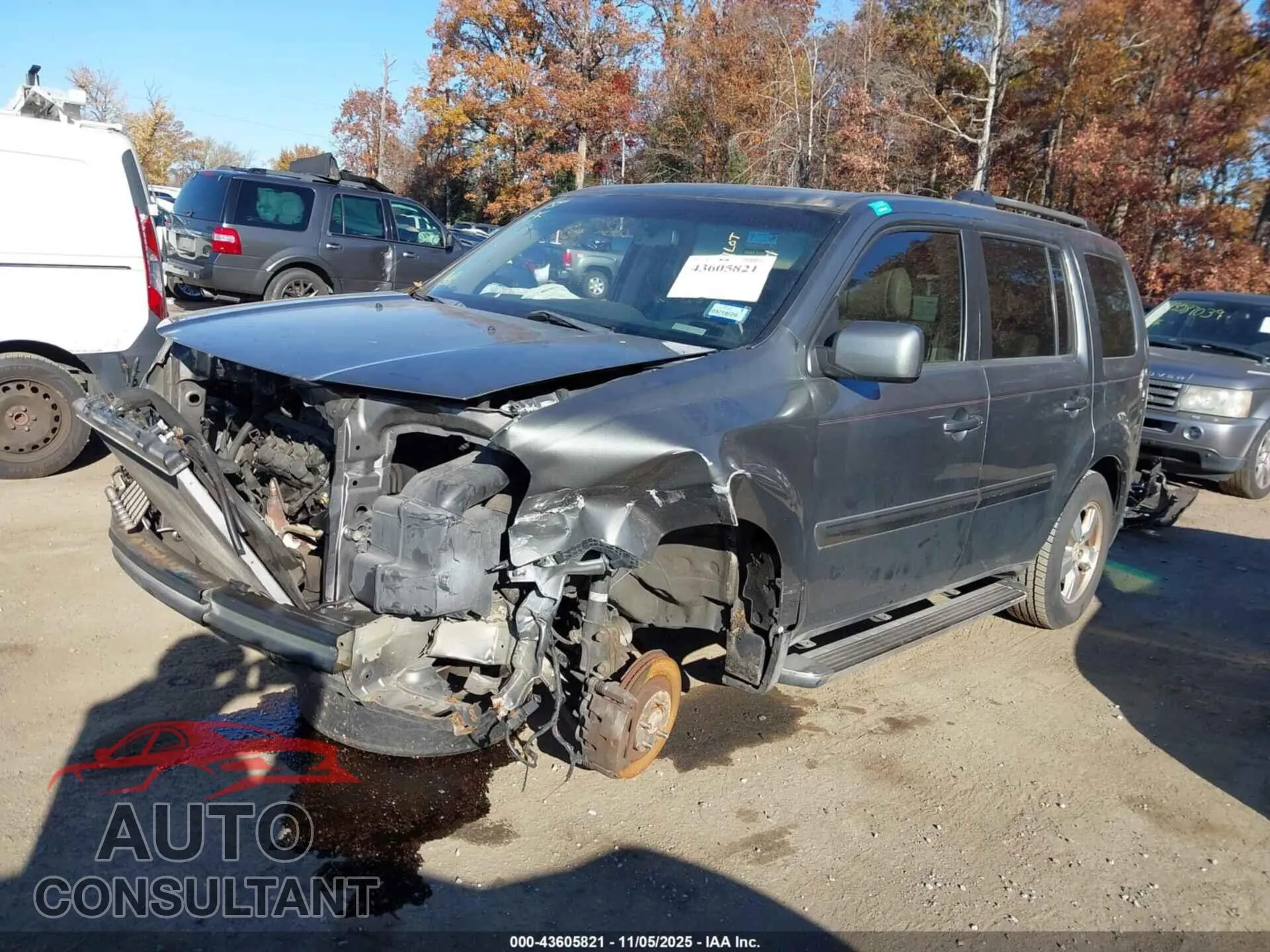 2009 HONDA PILOT Damaged VIN 5FNYF48569B000981 – rear exterior