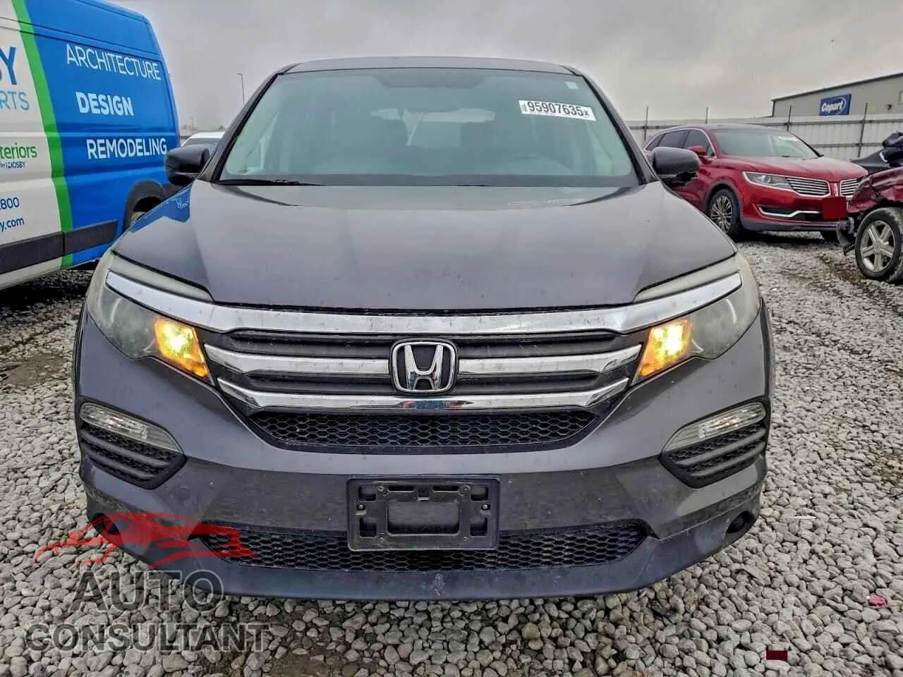 2017 HONDA PILOT Damaged VIN 5FNYF6H16HB049587 – interior seats