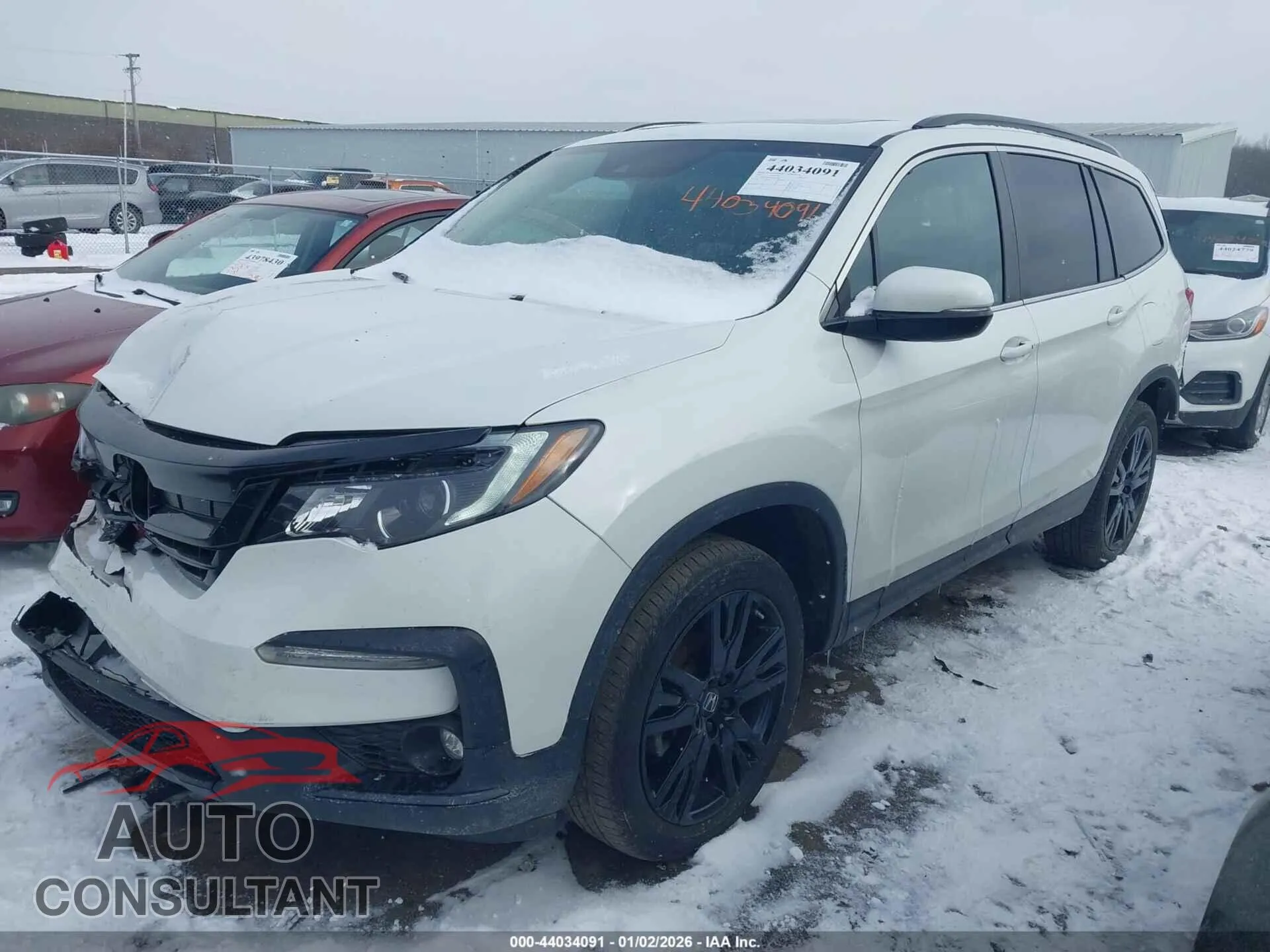 2022 HONDA PILOT Damaged VIN 5FNYF6H20NB049802 – rear exterior