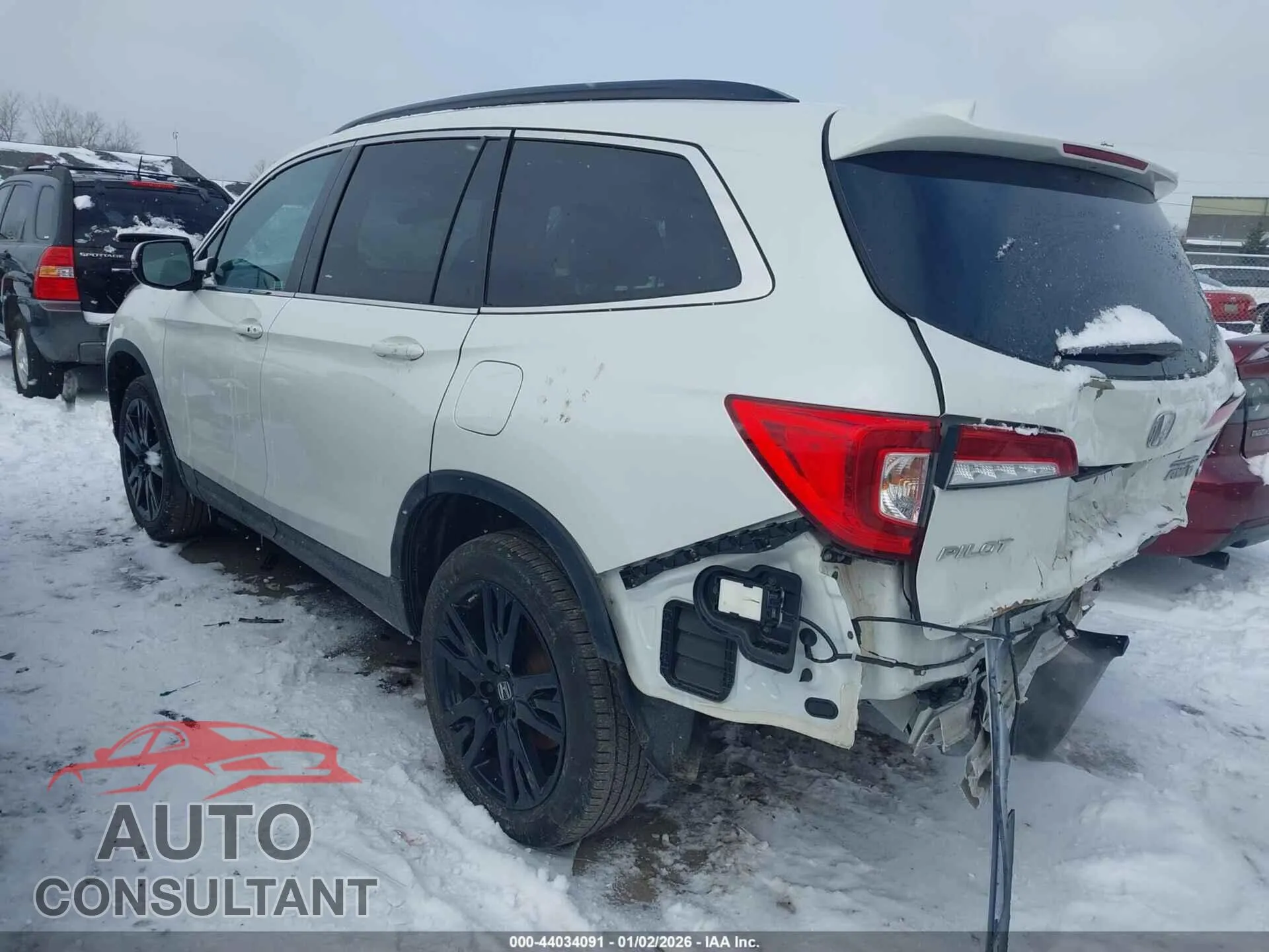 2022 HONDA PILOT Damaged VIN 5FNYF6H20NB049802 – side profile